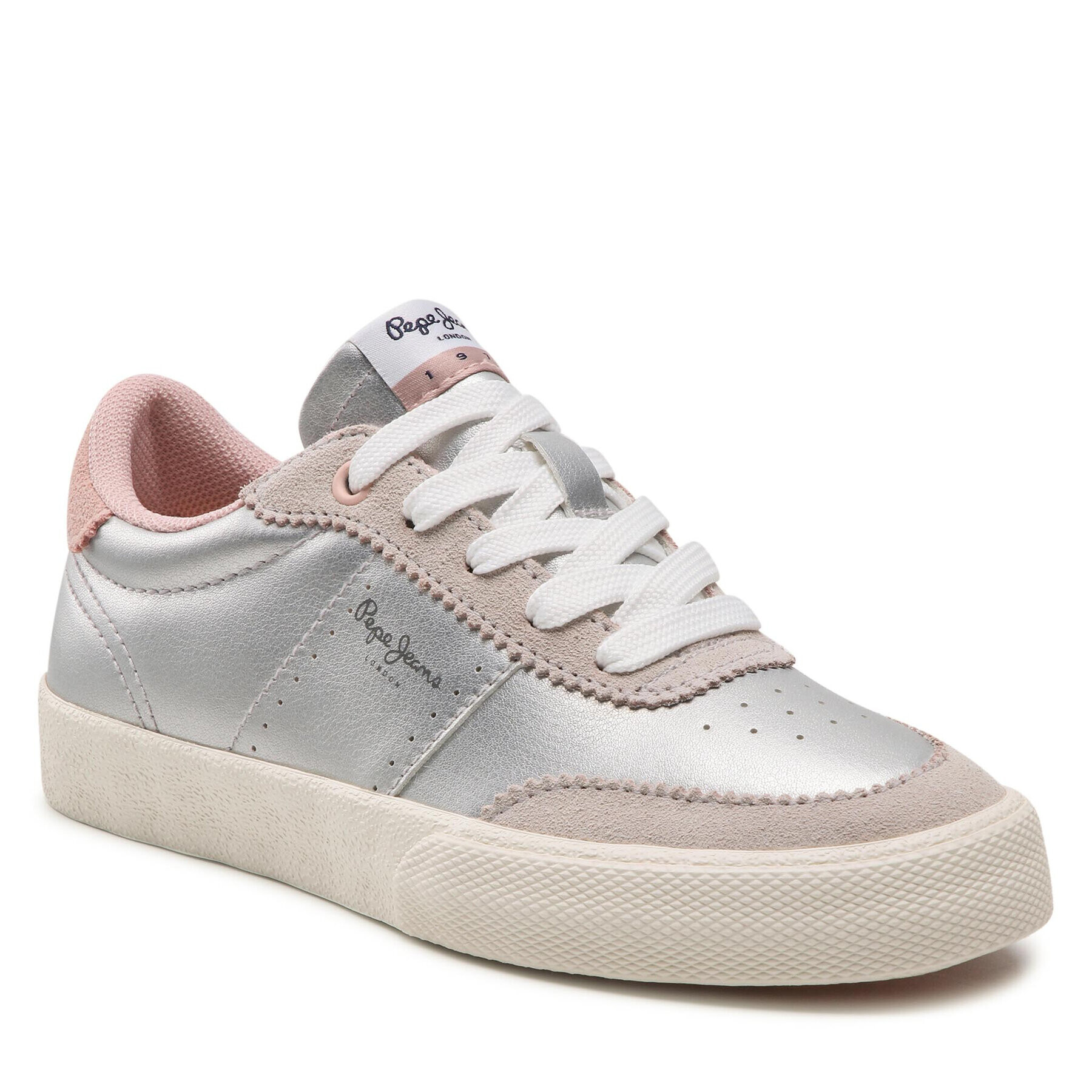 Pepe Jeans Sneakersy Kenton Feston Girl PGS30532 Strieborná - Pepit.sk