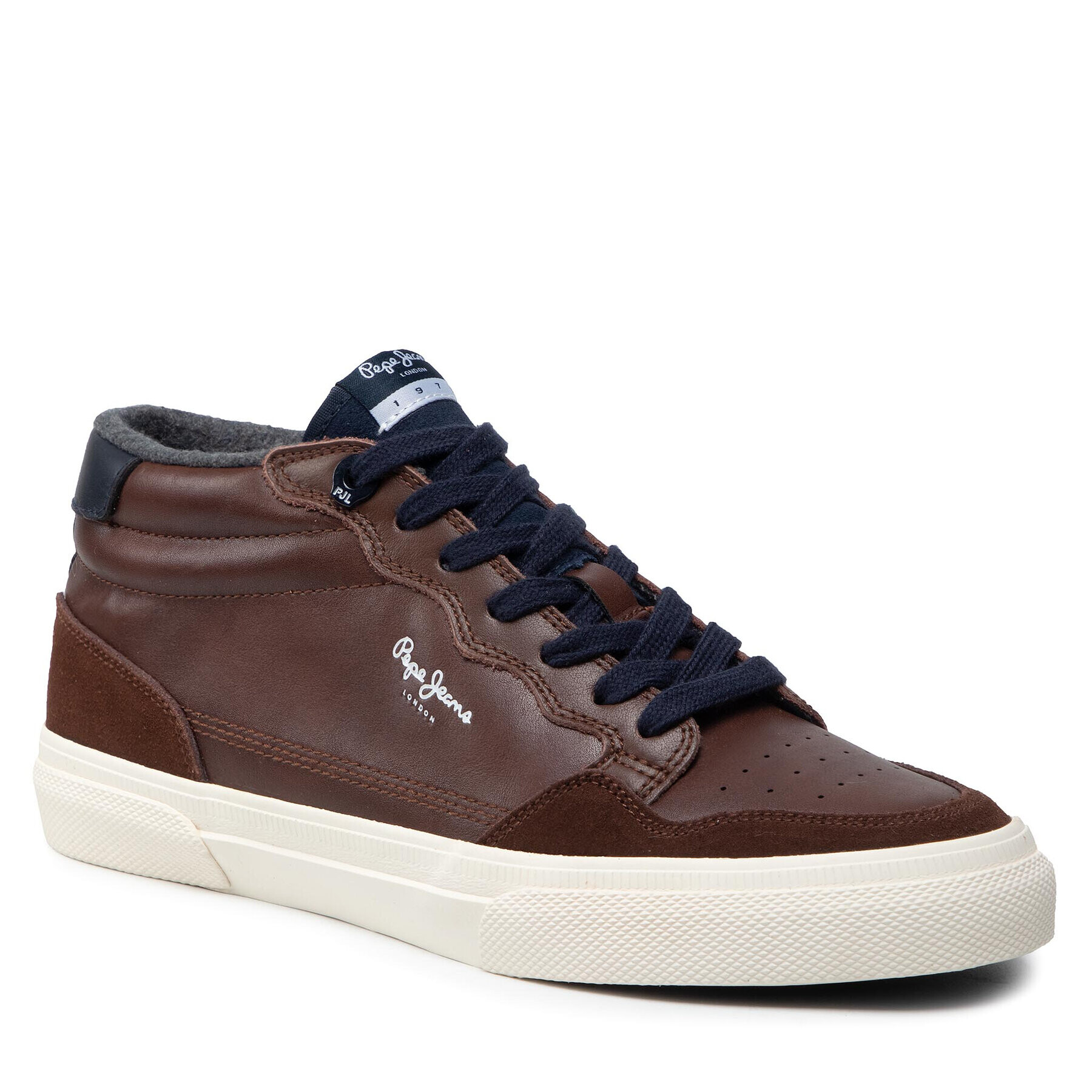 Pepe Jeans Sneakersy Kenton Original Low PMS30802 Hnedá - Pepit.sk