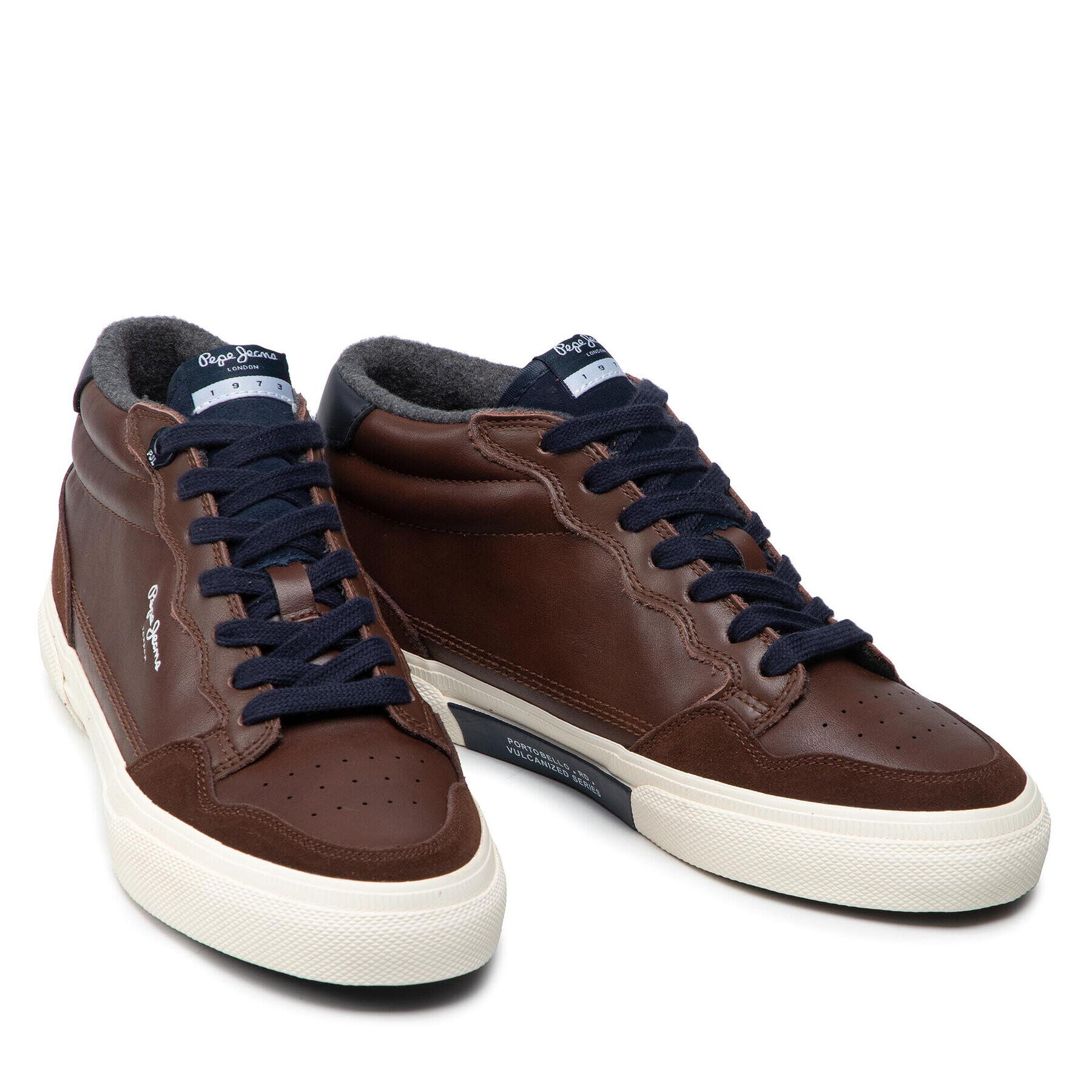 Pepe Jeans Sneakersy Kenton Original Low PMS30802 Hnedá - Pepit.sk