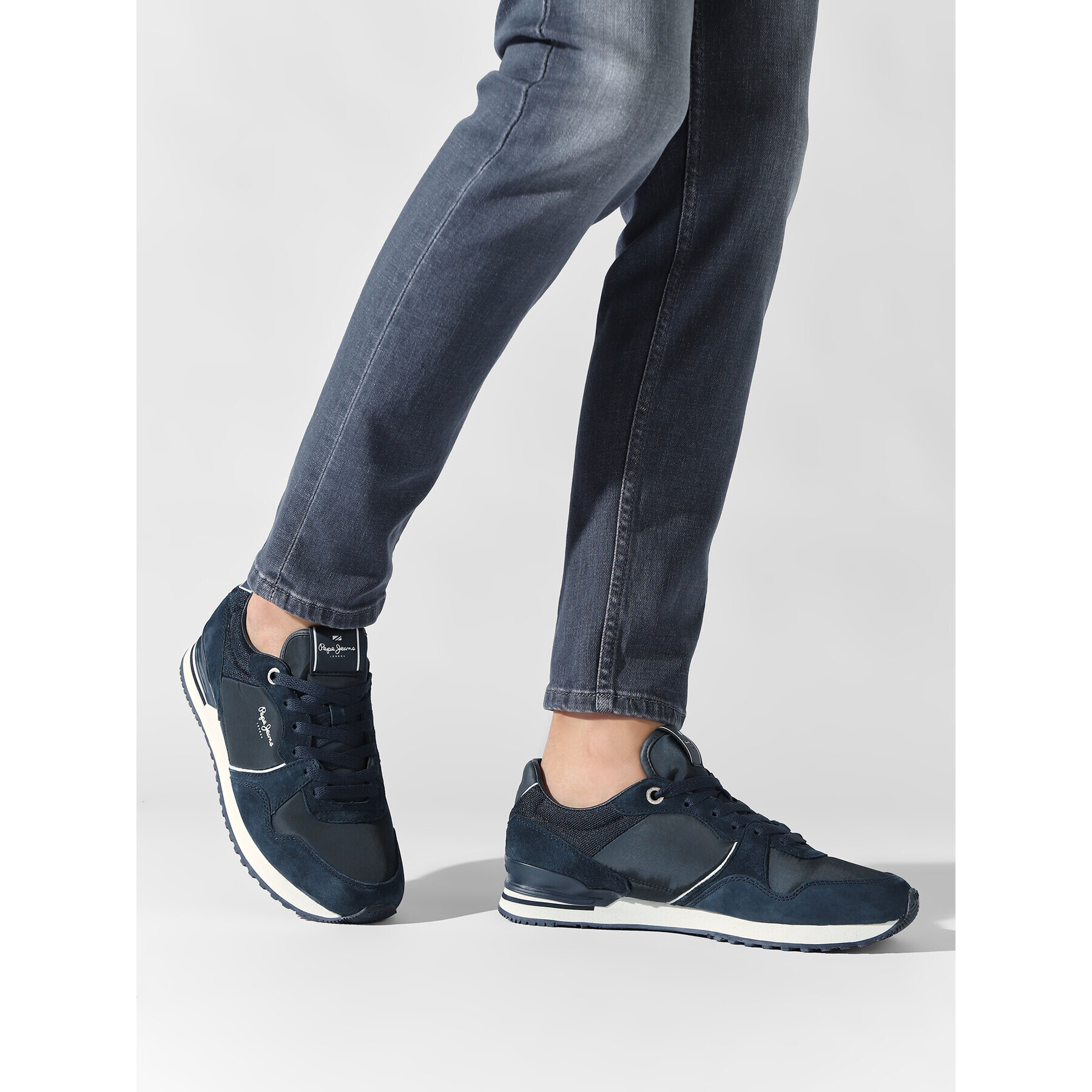 Pepe Jeans Sneakersy London City PMS30874 Tmavomodrá - Pepit.sk