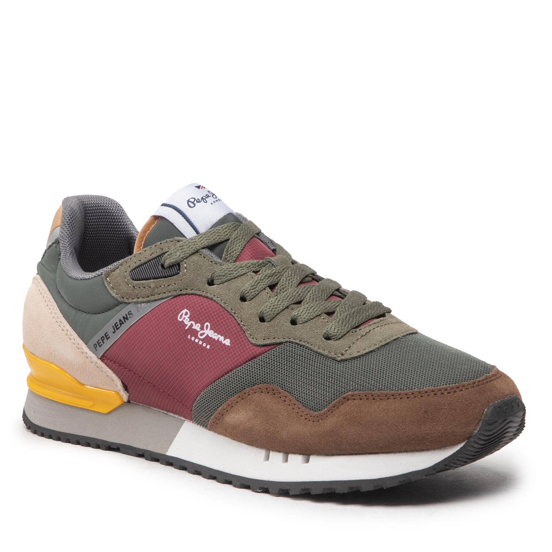 Pepe Jeans Sneakersy London One Basic M PMS30871 Zelená - Pepit.sk