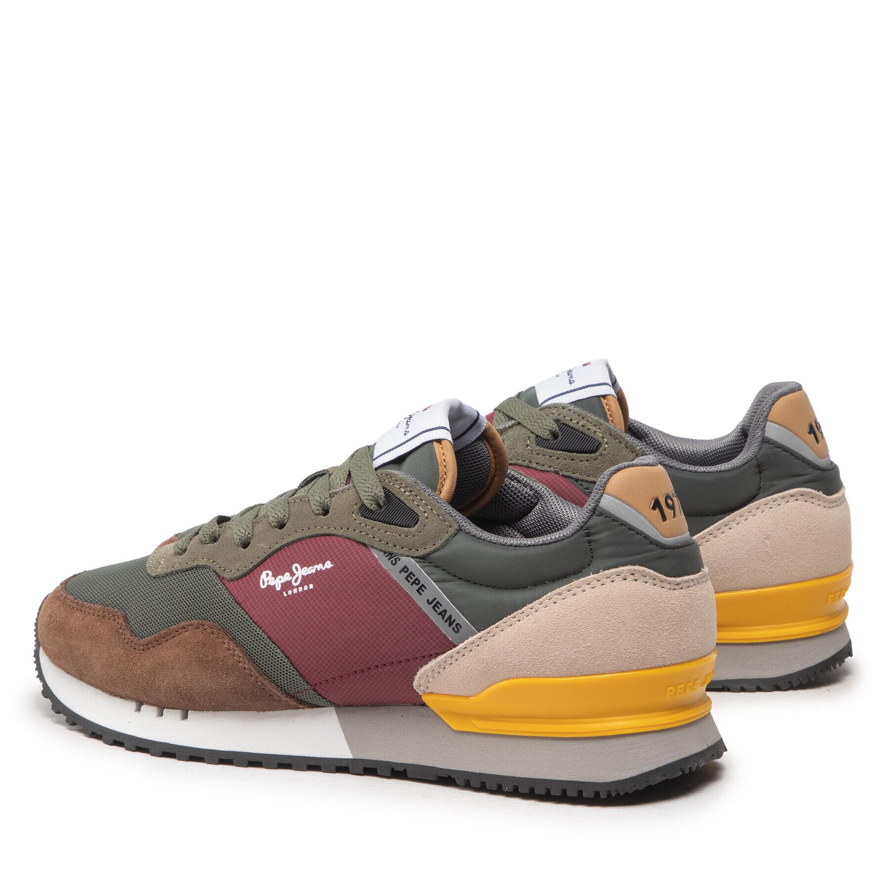 Pepe Jeans Sneakersy London One Basic M PMS30871 Zelená - Pepit.sk