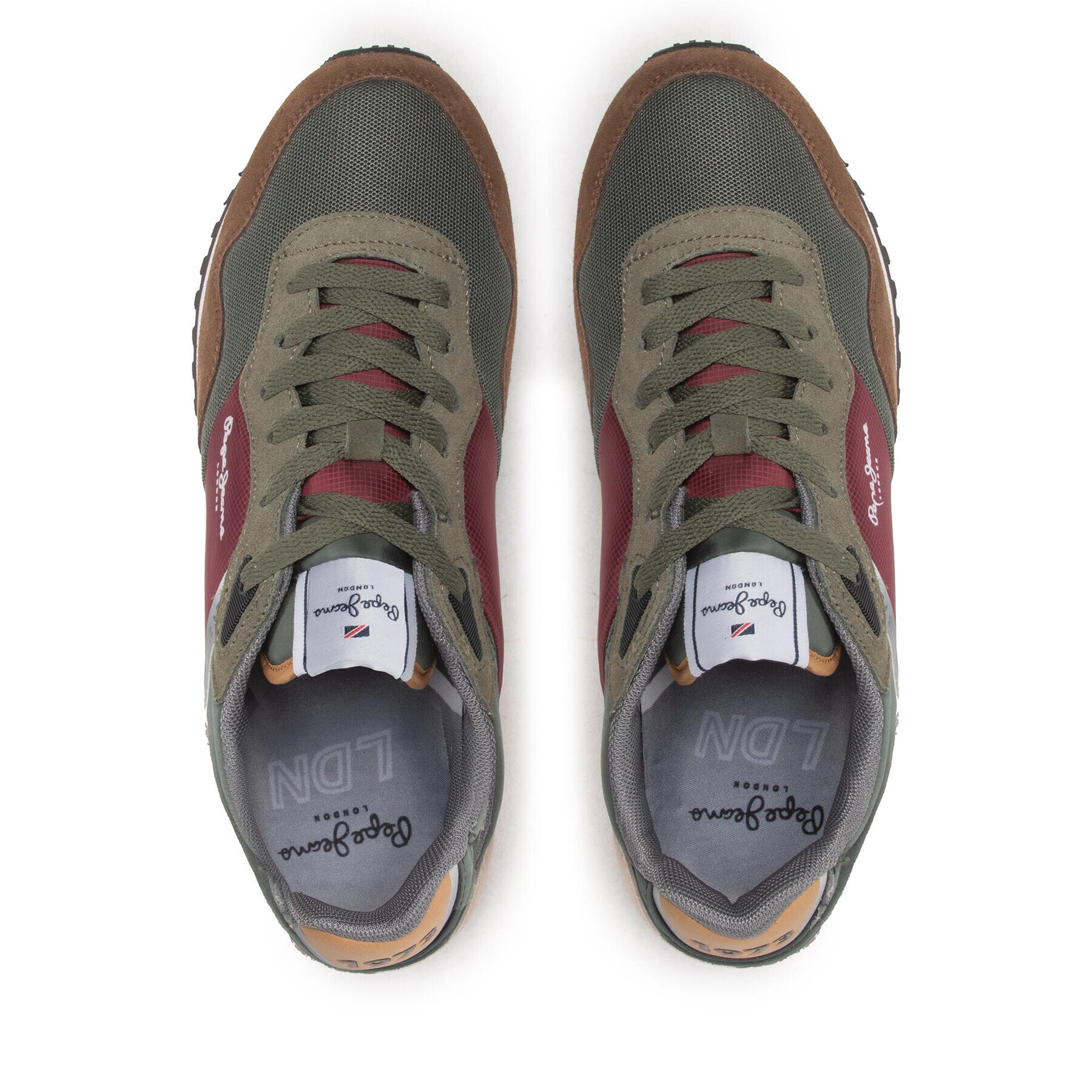 Pepe Jeans Sneakersy London One Basic M PMS30871 Zelená - Pepit.sk