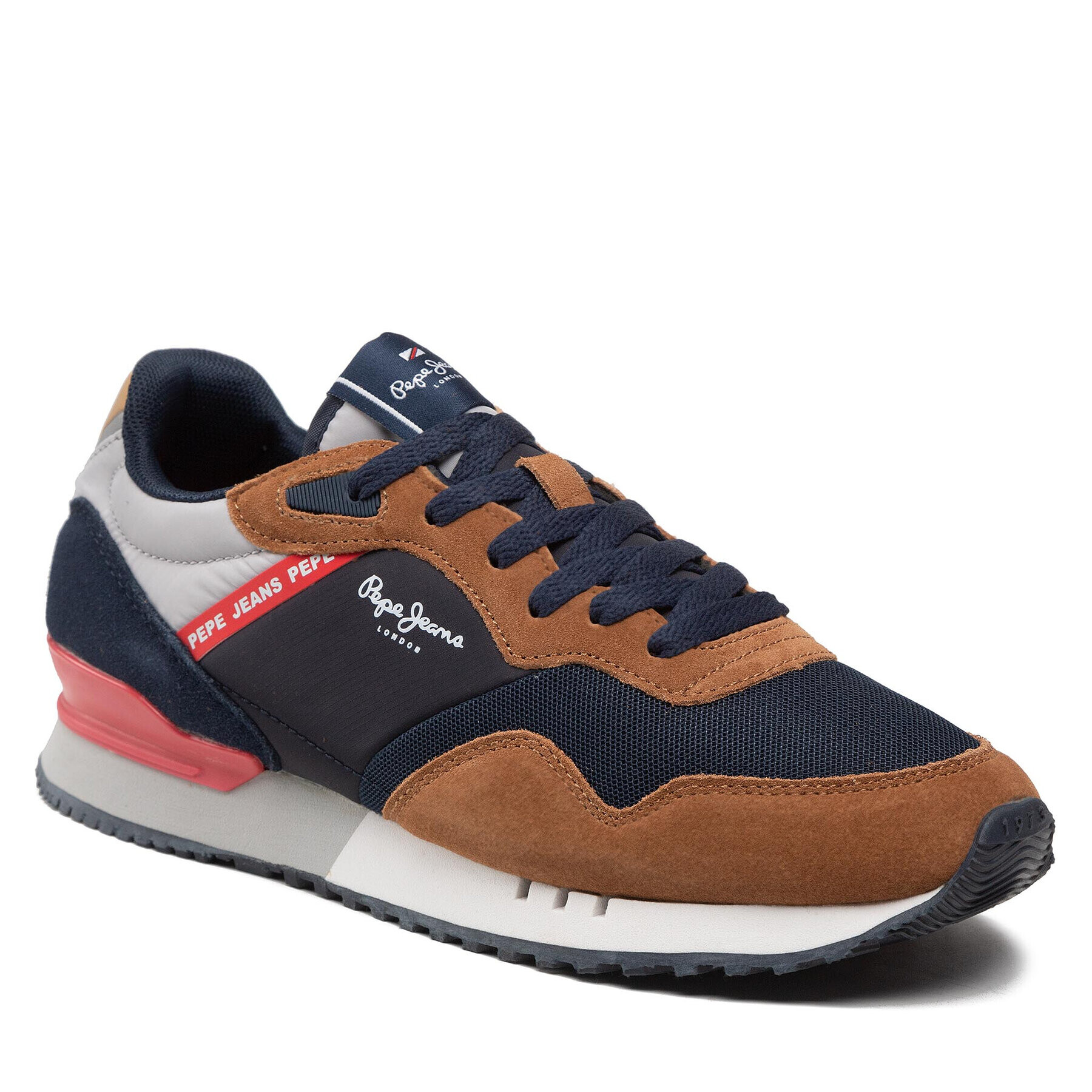 Pepe Jeans Sneakersy London One Basic PMS30871 Tmavomodrá - Pepit.sk