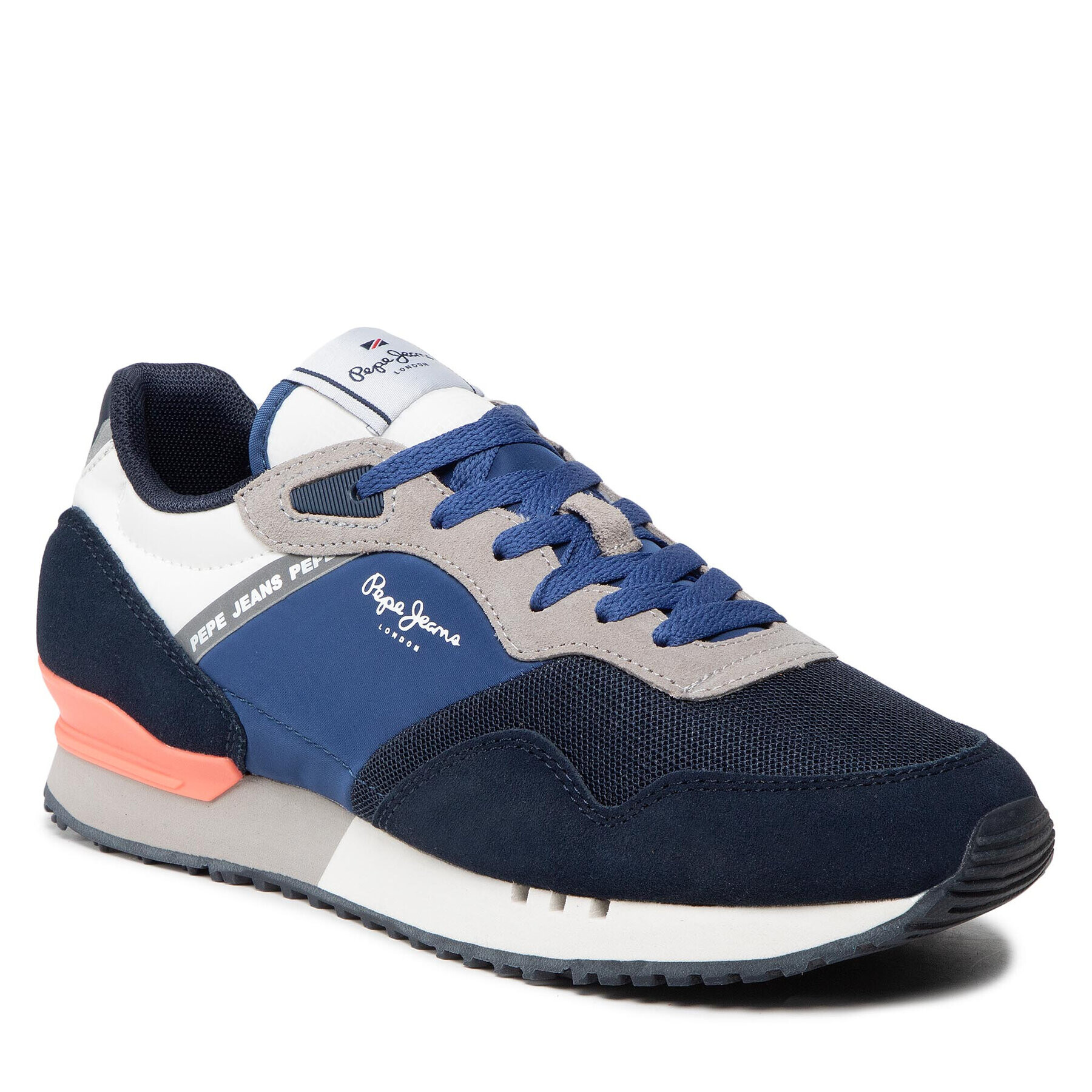 Pepe Jeans Sneakersy London One Serie M PMS30822 Tmavomodrá - Pepit.sk