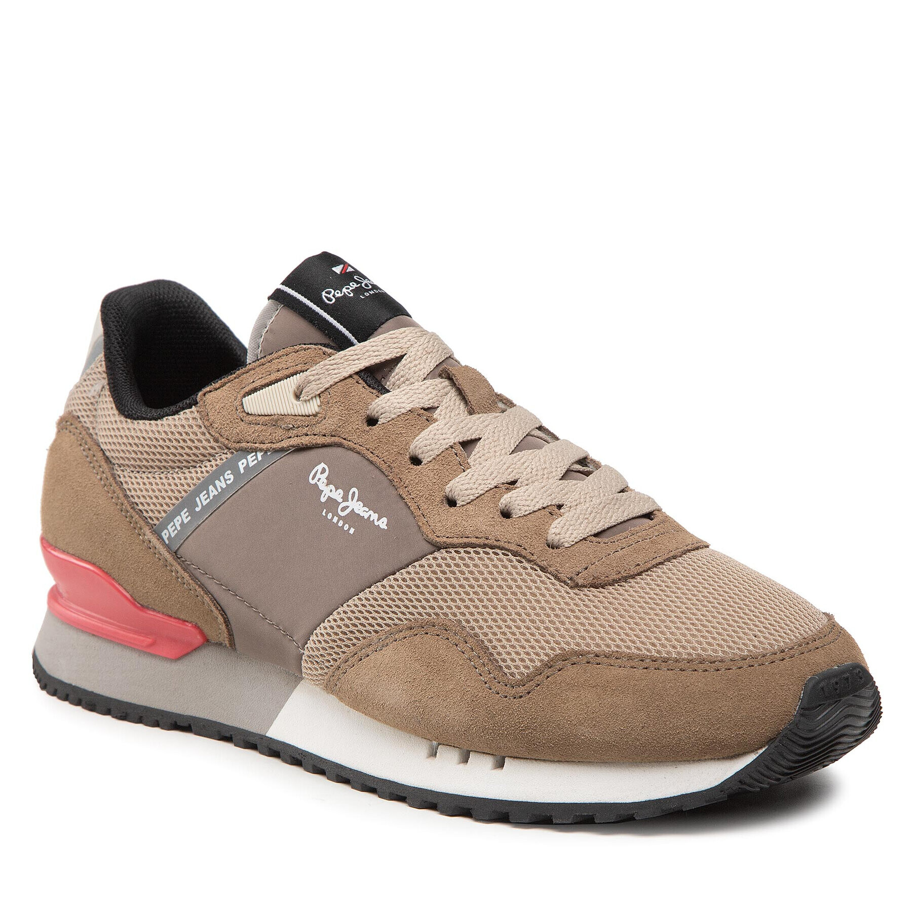 Pepe Jeans Sneakersy London One Tonal PMS30873 Hnedá - Pepit.sk