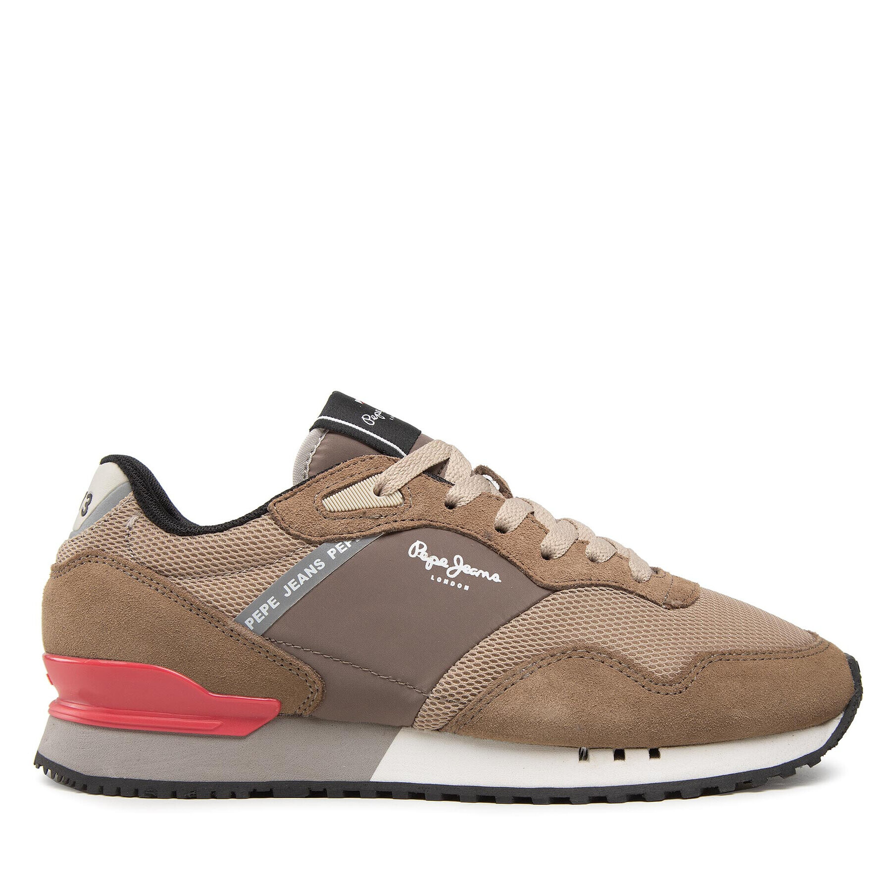 Pepe Jeans Sneakersy London One Tonal PMS30873 Hnedá - Pepit.sk