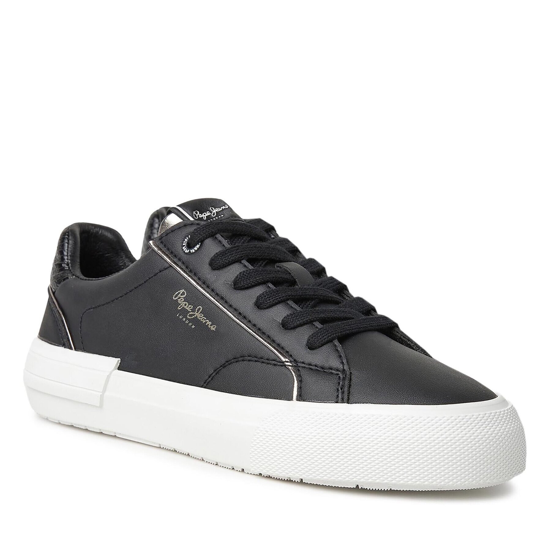 Pepe Jeans Sneakersy PLS31542 Čierna - Pepit.sk