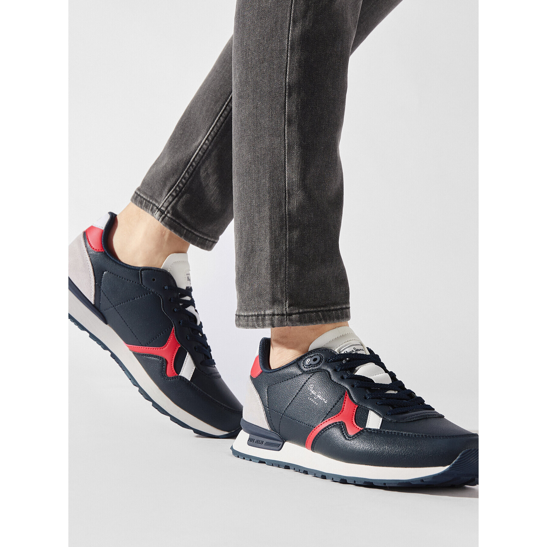 Pepe Jeans Sneakersy PMS30982 Tmavomodrá - Pepit.sk