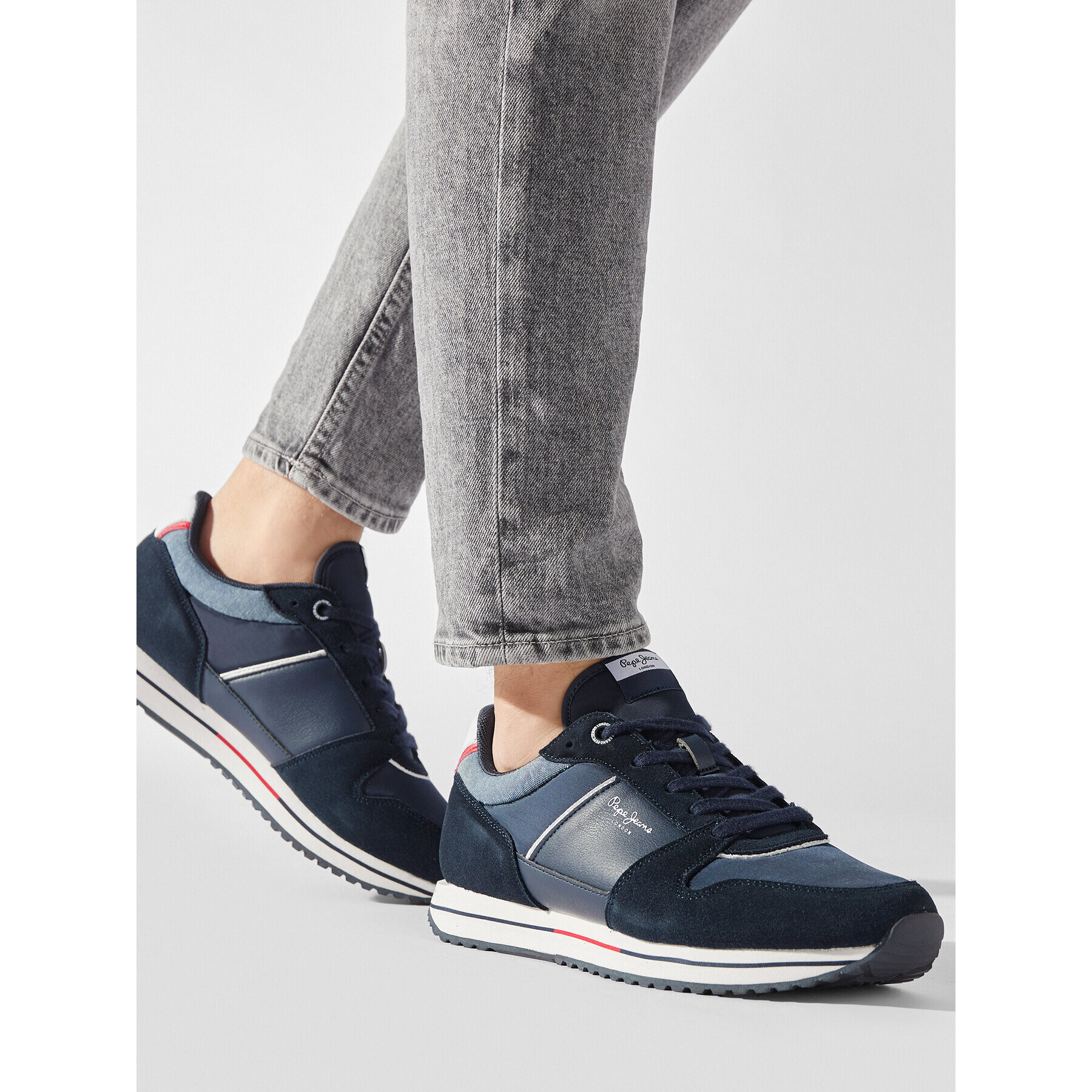 Pepe Jeans Sneakersy PMS30995 Tmavomodrá - Pepit.sk