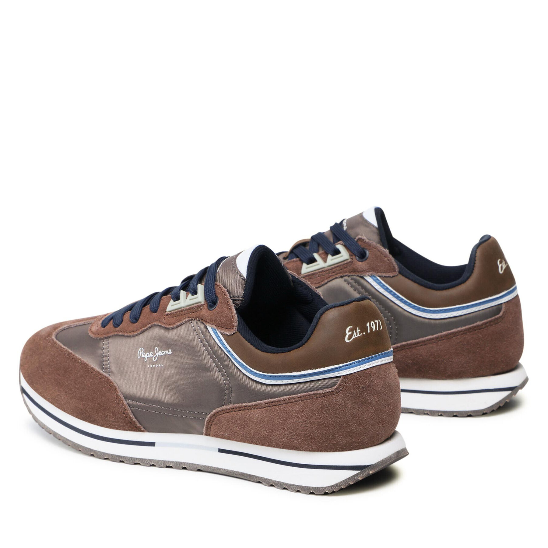 Pepe Jeans Sneakersy Tour Classic PMS30773 Hnedá - Pepit.sk