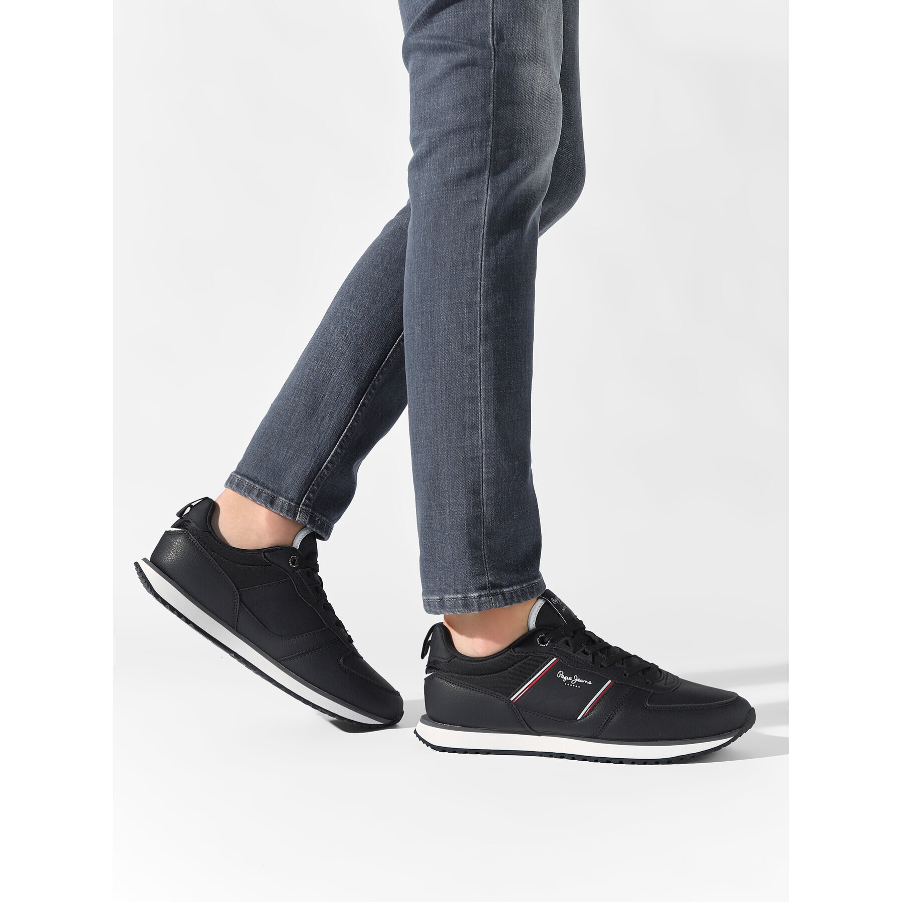 Pepe Jeans Sneakersy Tour Club Basic 22 PMS30882 Čierna - Pepit.sk