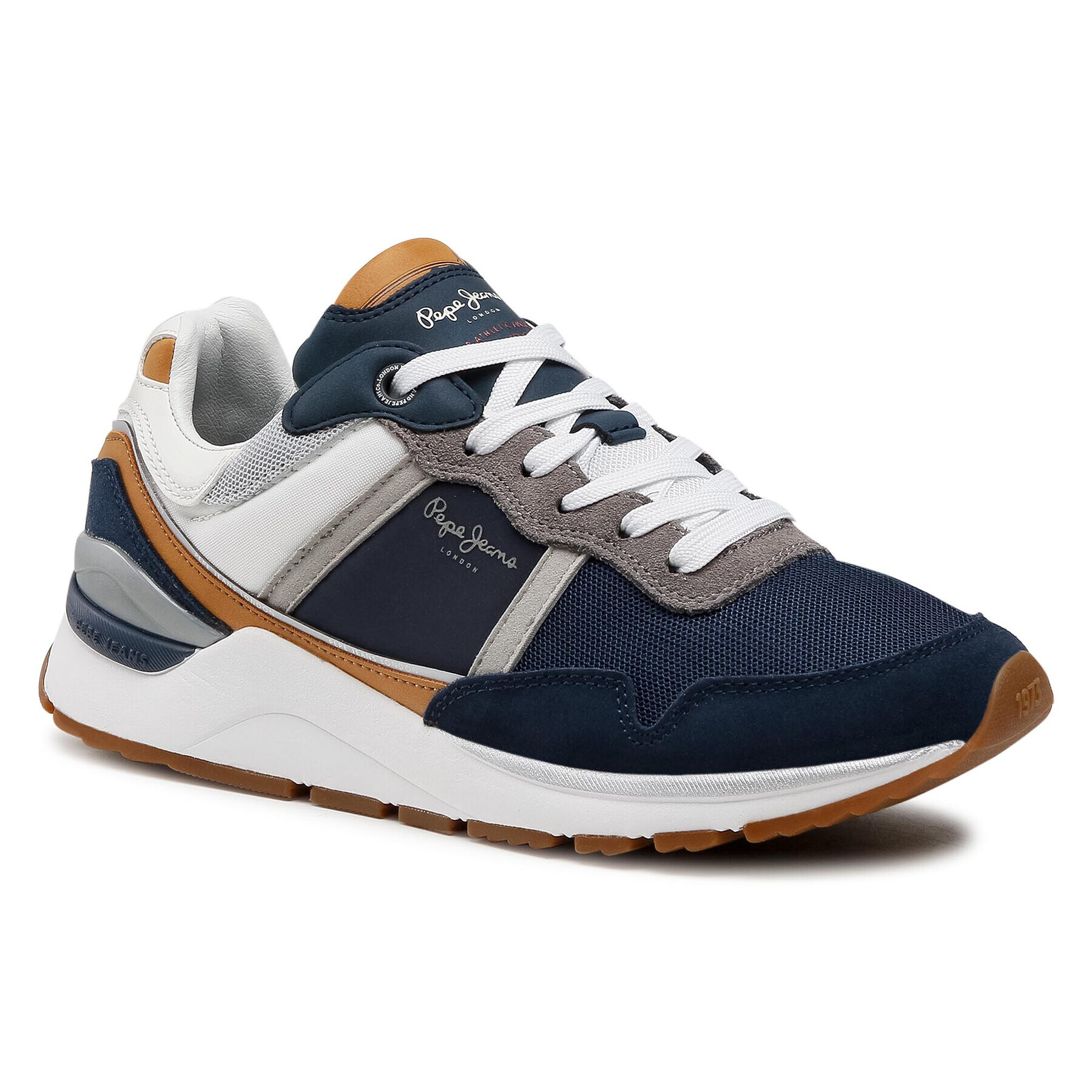 Pepe Jeans Sneakersy X20 Basic PMS30734 Tmavomodrá - Pepit.sk