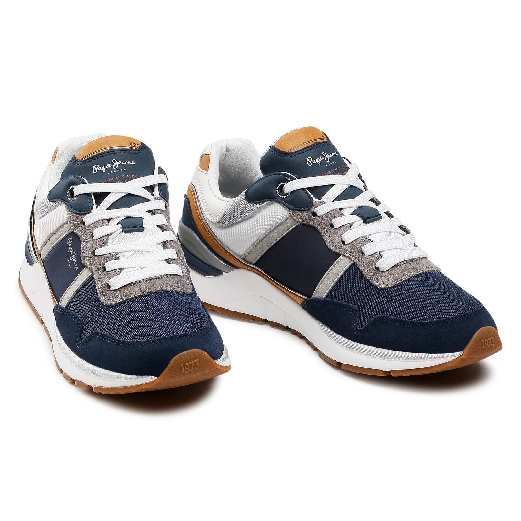 Pepe Jeans Sneakersy X20 Basic PMS30734 Tmavomodrá - Pepit.sk