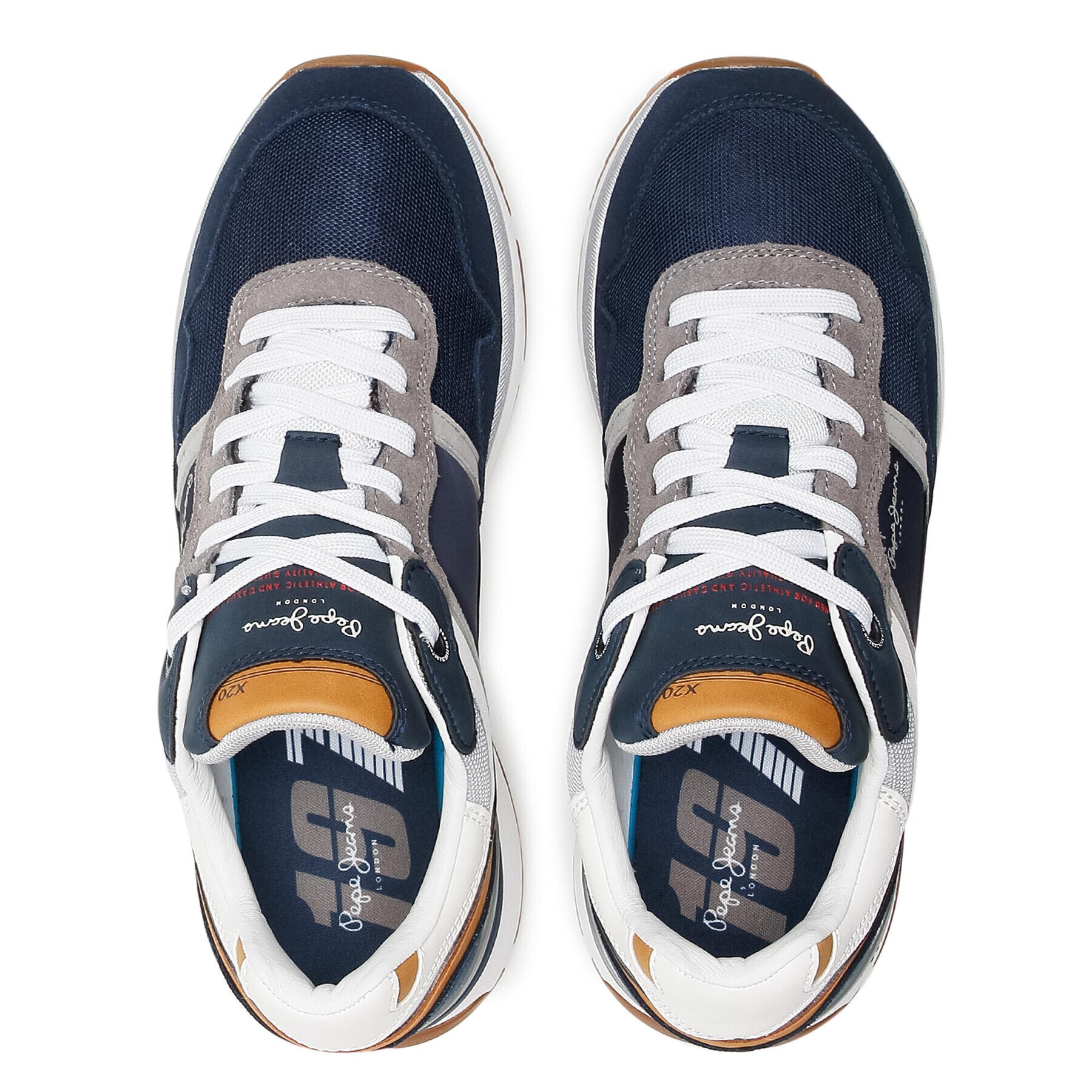 Pepe Jeans Sneakersy X20 Basic PMS30734 Tmavomodrá - Pepit.sk