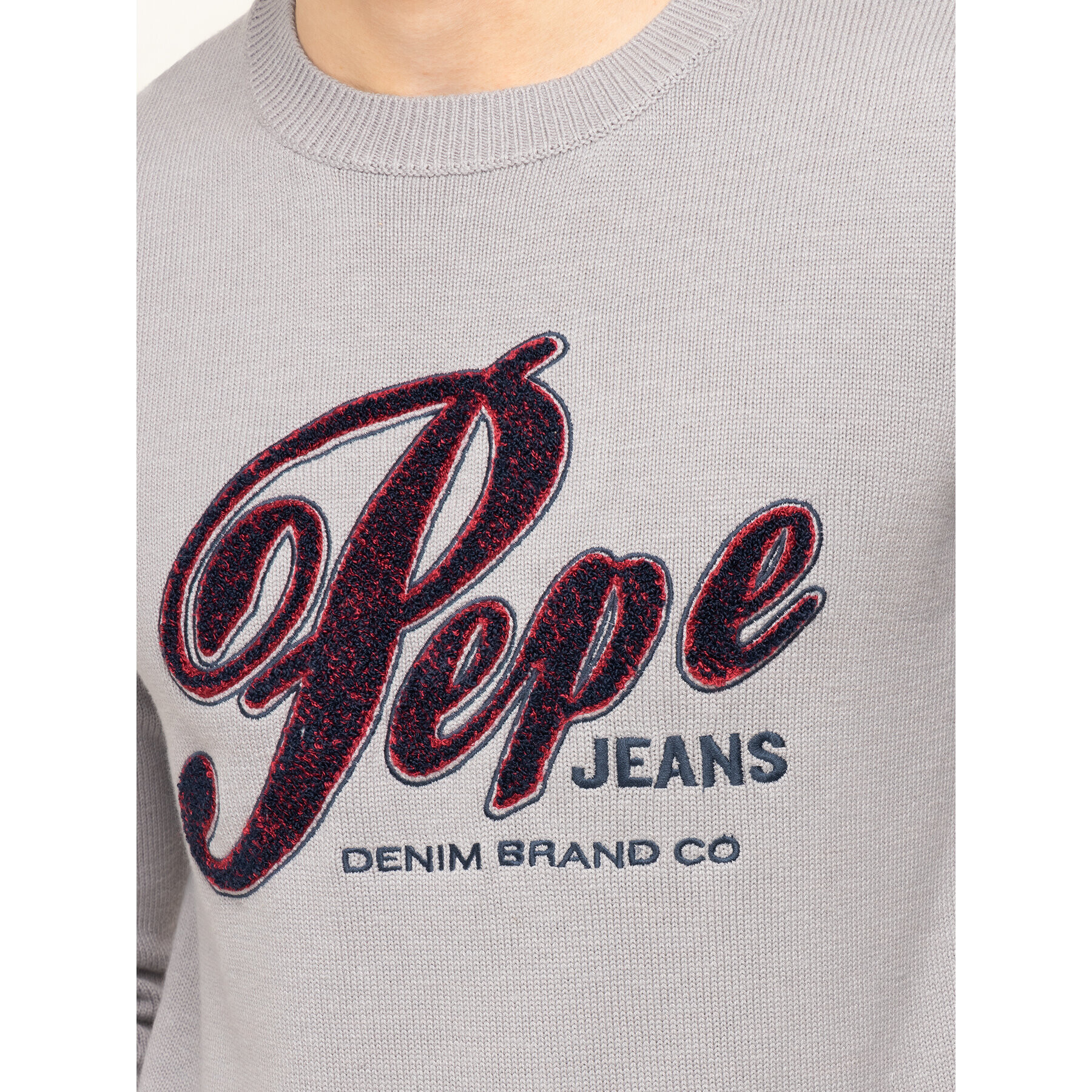 Pepe Jeans Sveter Gabriel PM701973 Sivá Regular Fit - Pepit.sk