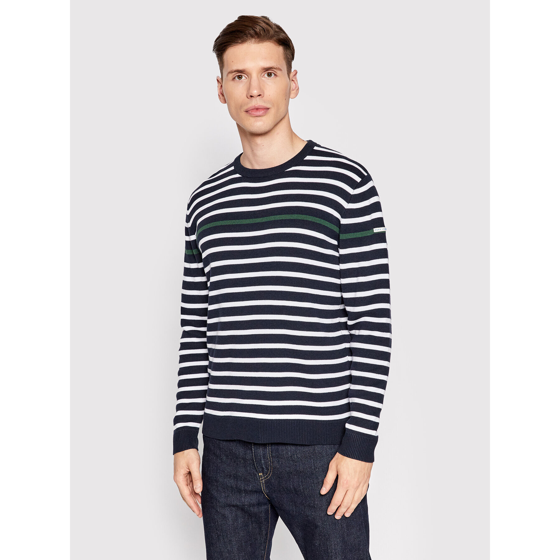 Pepe Jeans Sveter Max PM702237 Tmavomodrá Regular Fit - Pepit.sk