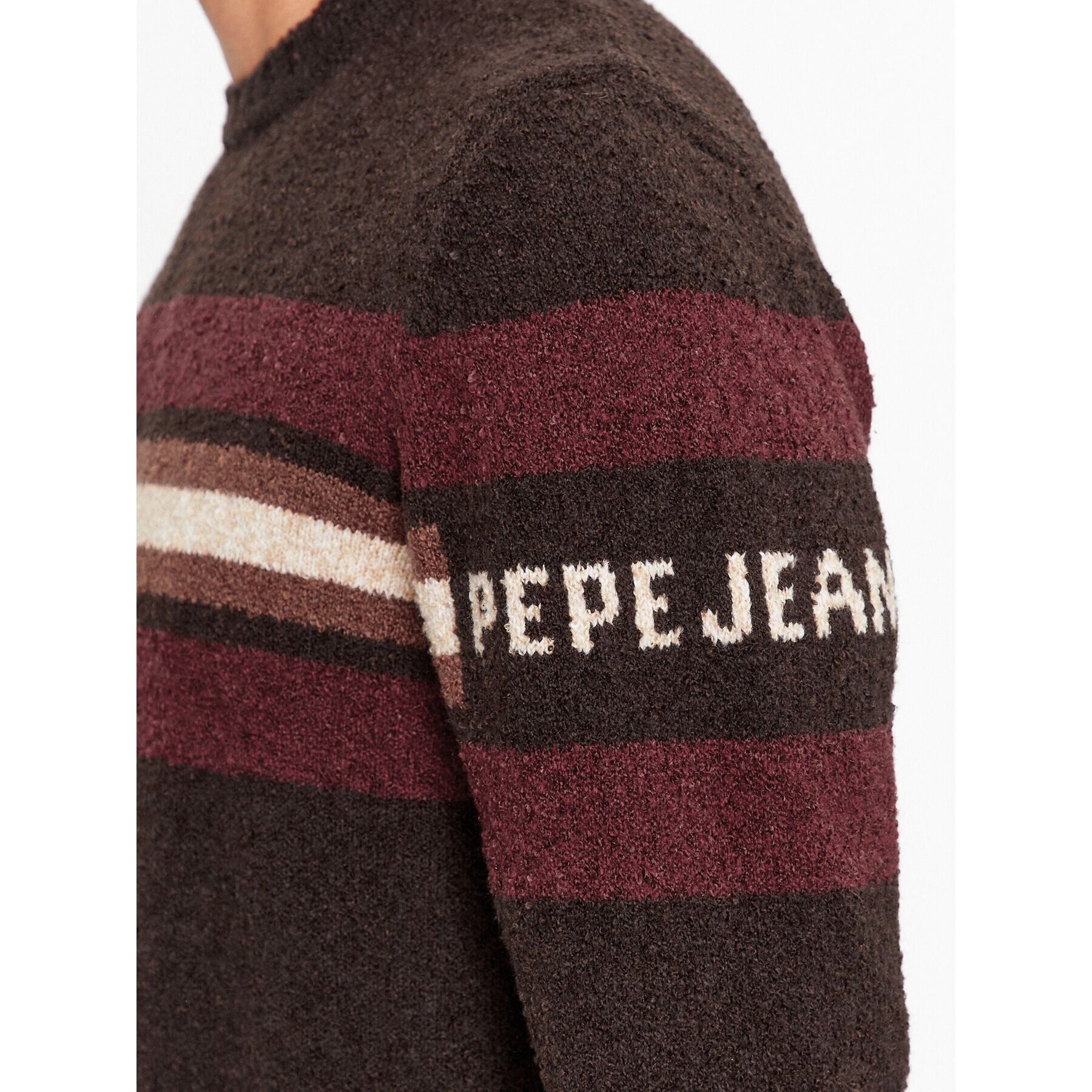 Pepe Jeans Sveter Scott PM702370 Hnedá Regular Fit - Pepit.sk