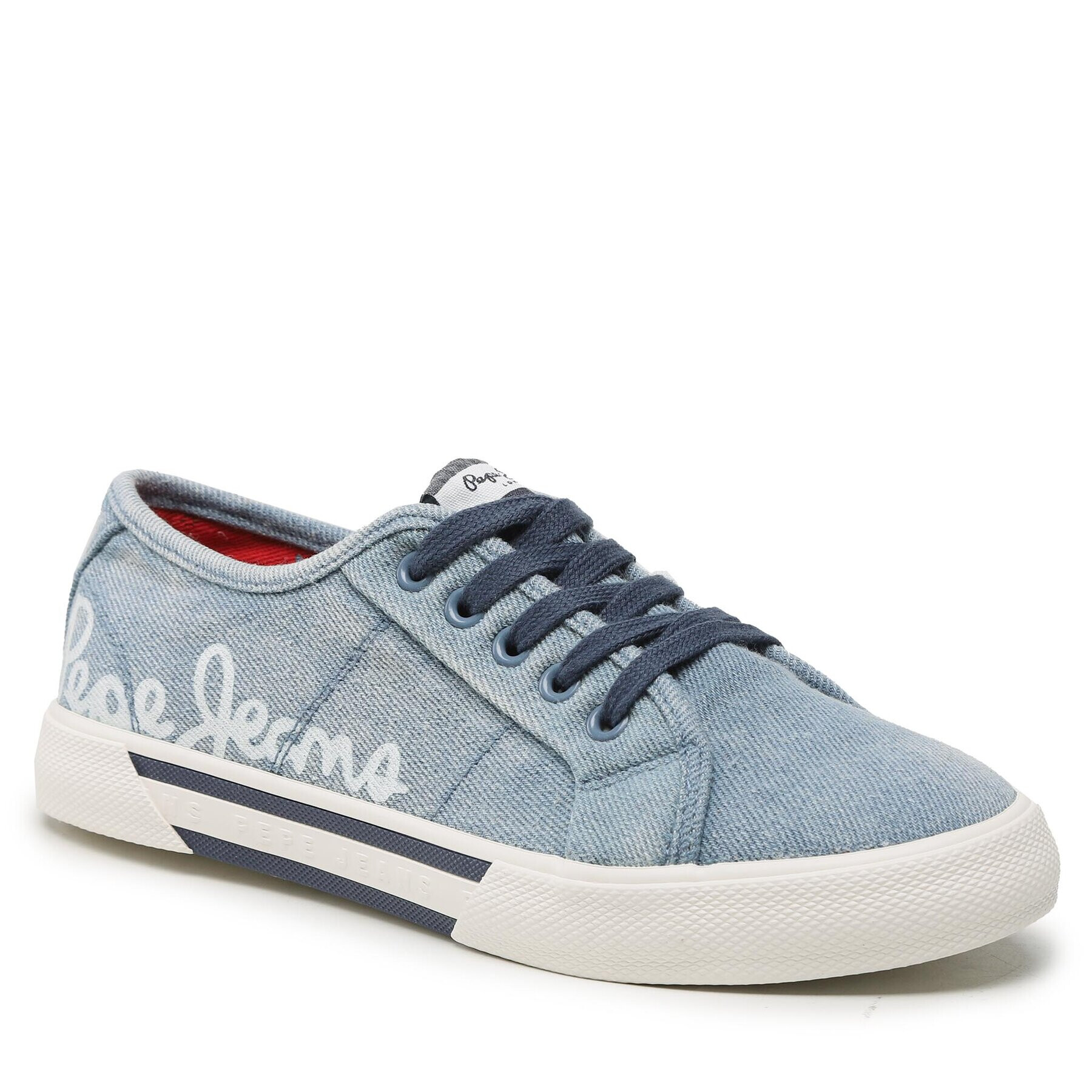 Pepe Jeans Tenisky Brady Denim W PLS31438 Modrá - Pepit.sk