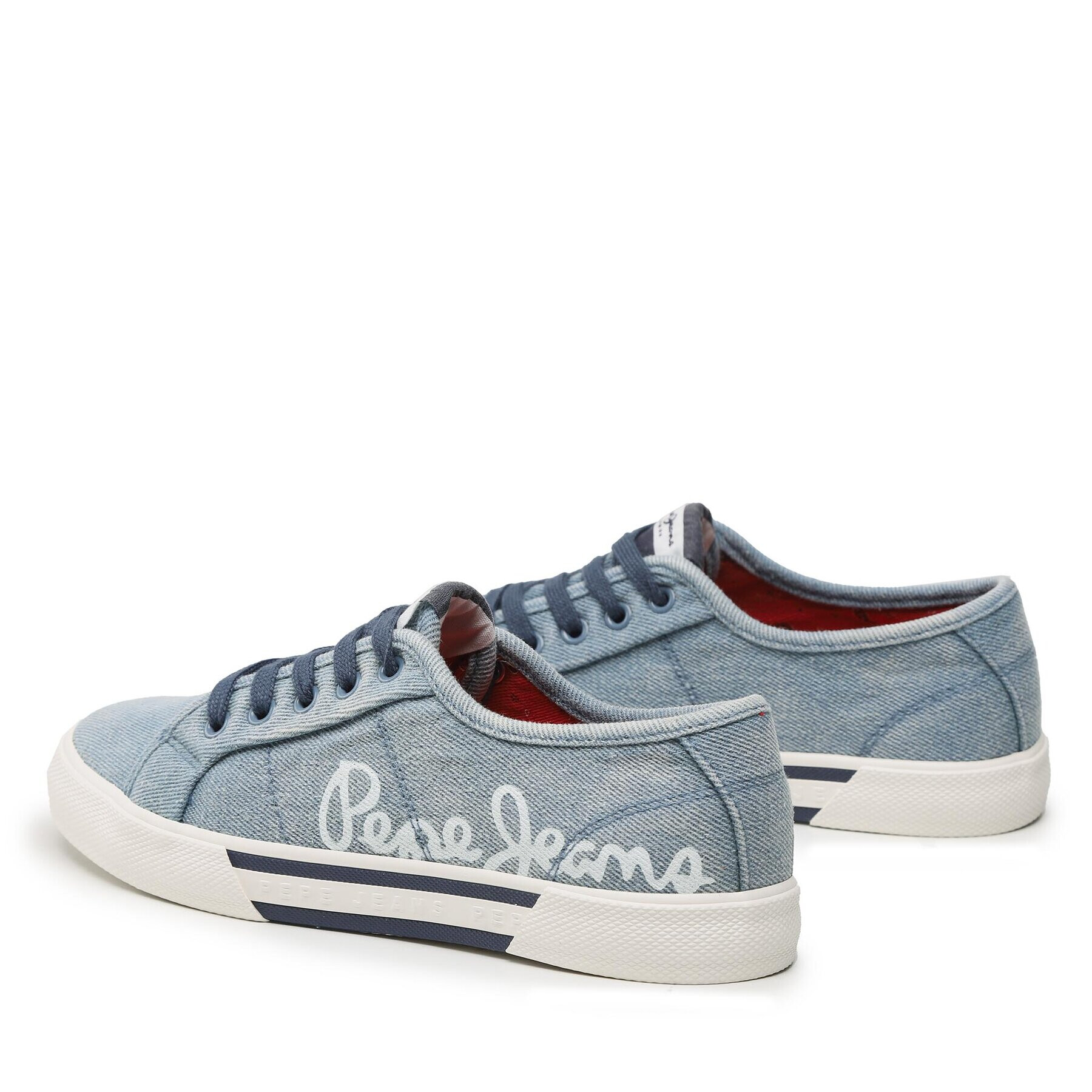 Pepe Jeans Tenisky Brady Denim W PLS31438 Modrá - Pepit.sk