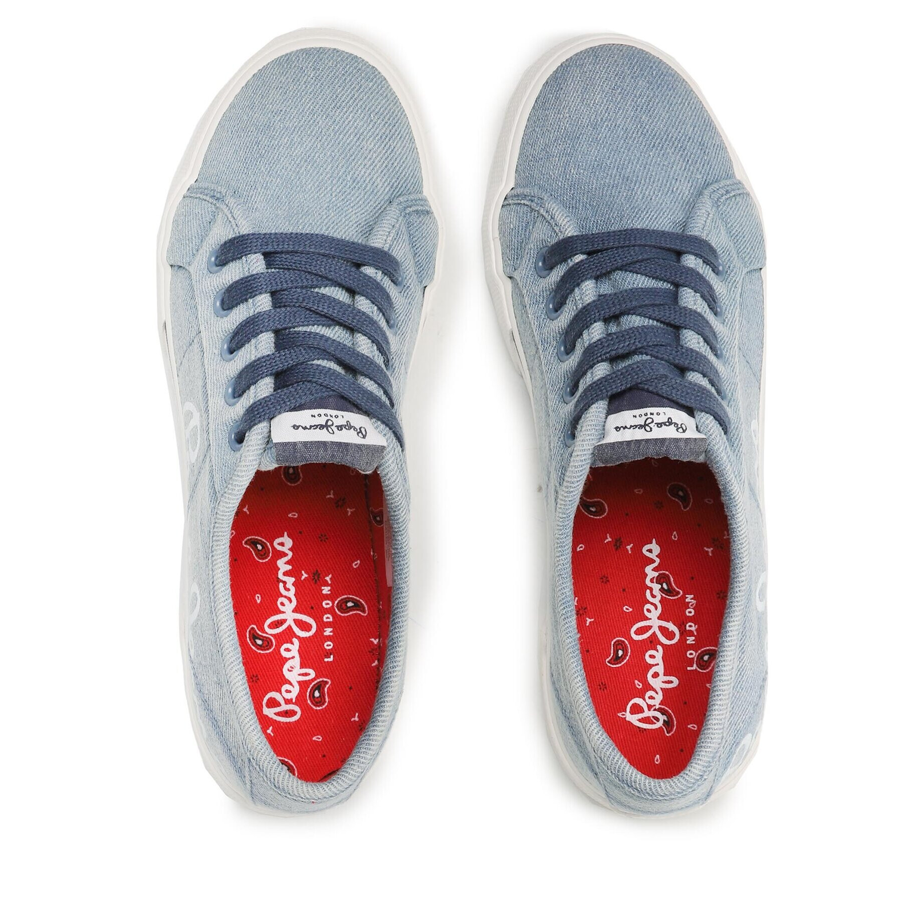 Pepe Jeans Tenisky Brady Denim W PLS31438 Modrá - Pepit.sk