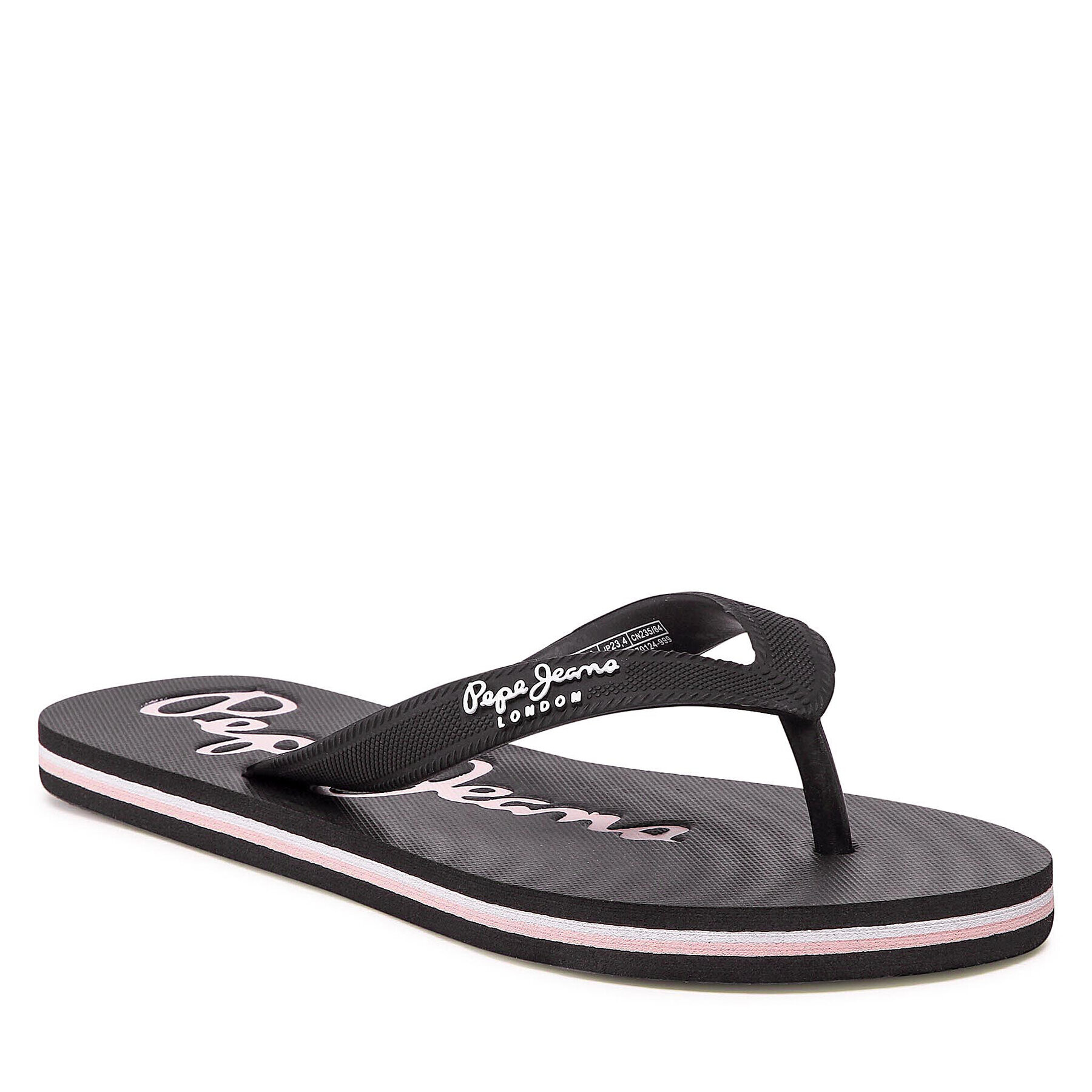 Pepe Jeans Žabky Bay Beach Brand W PLS70124 Čierna - Pepit.sk