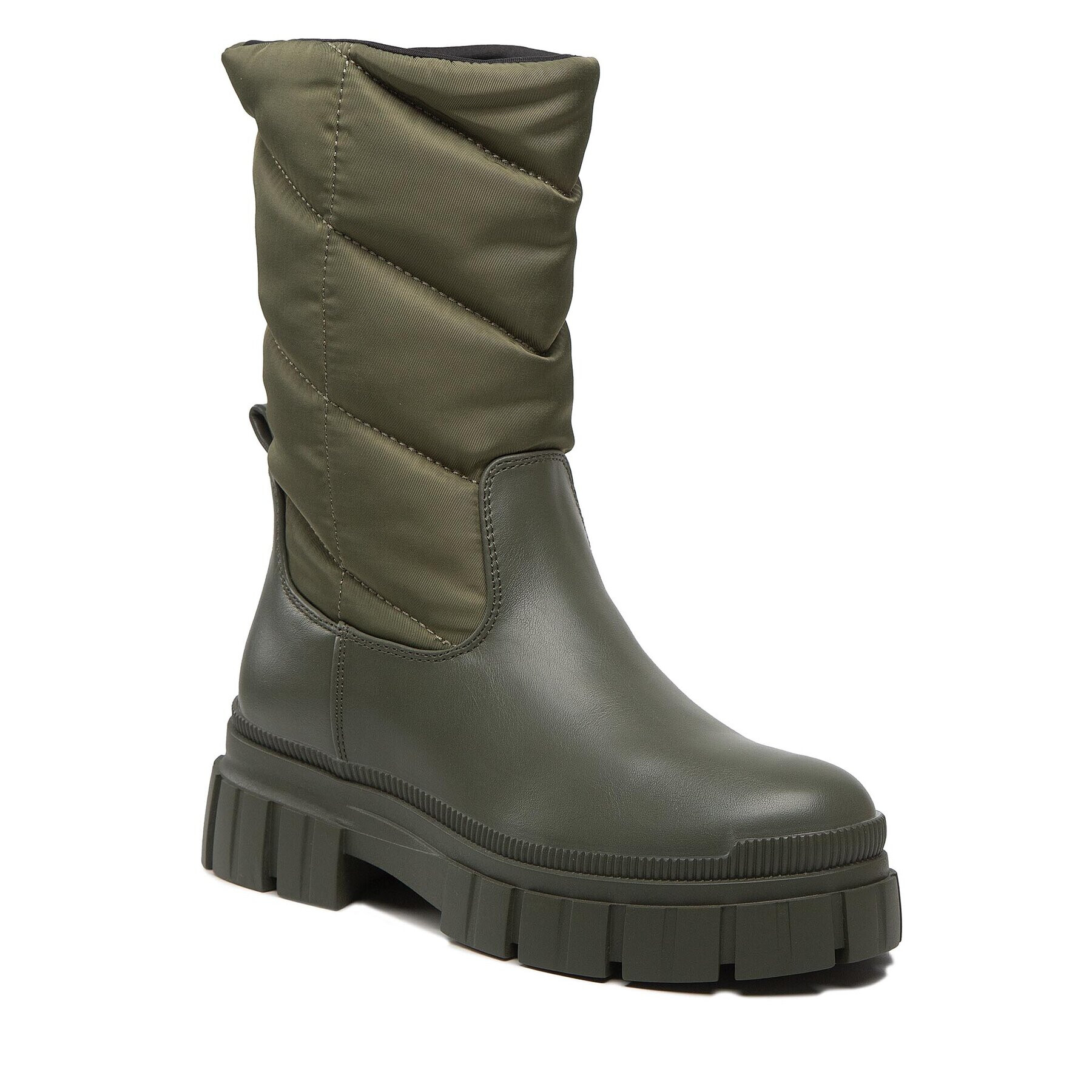 Pieces Členková obuv Pcjulie Mid High Padded Boot 17129244 Kaki - Pepit.sk