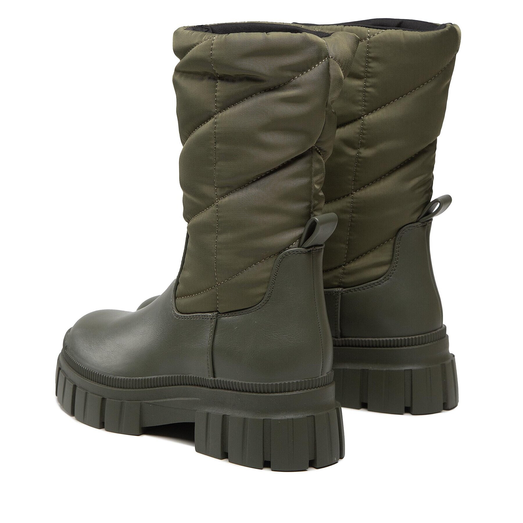 Pieces Členková obuv Pcjulie Mid High Padded Boot 17129244 Kaki - Pepit.sk