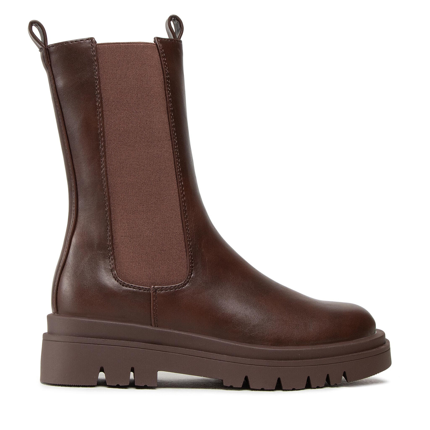 Pieces Členková obuv s elastickým prvkom Pctia Chelsea Boot 17124312 Hnedá - Pepit.sk