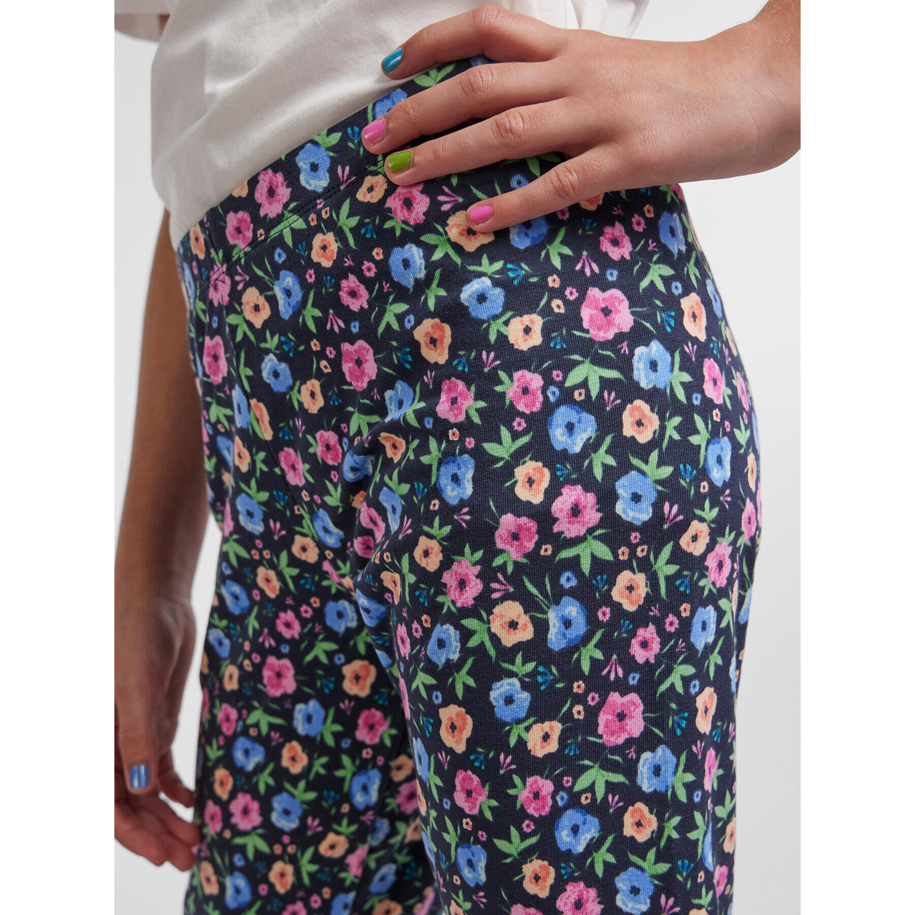 Pieces KIDS Bavlnené nohavice Amari 17136978 Tmavomodrá Slim Fit - Pepit.sk