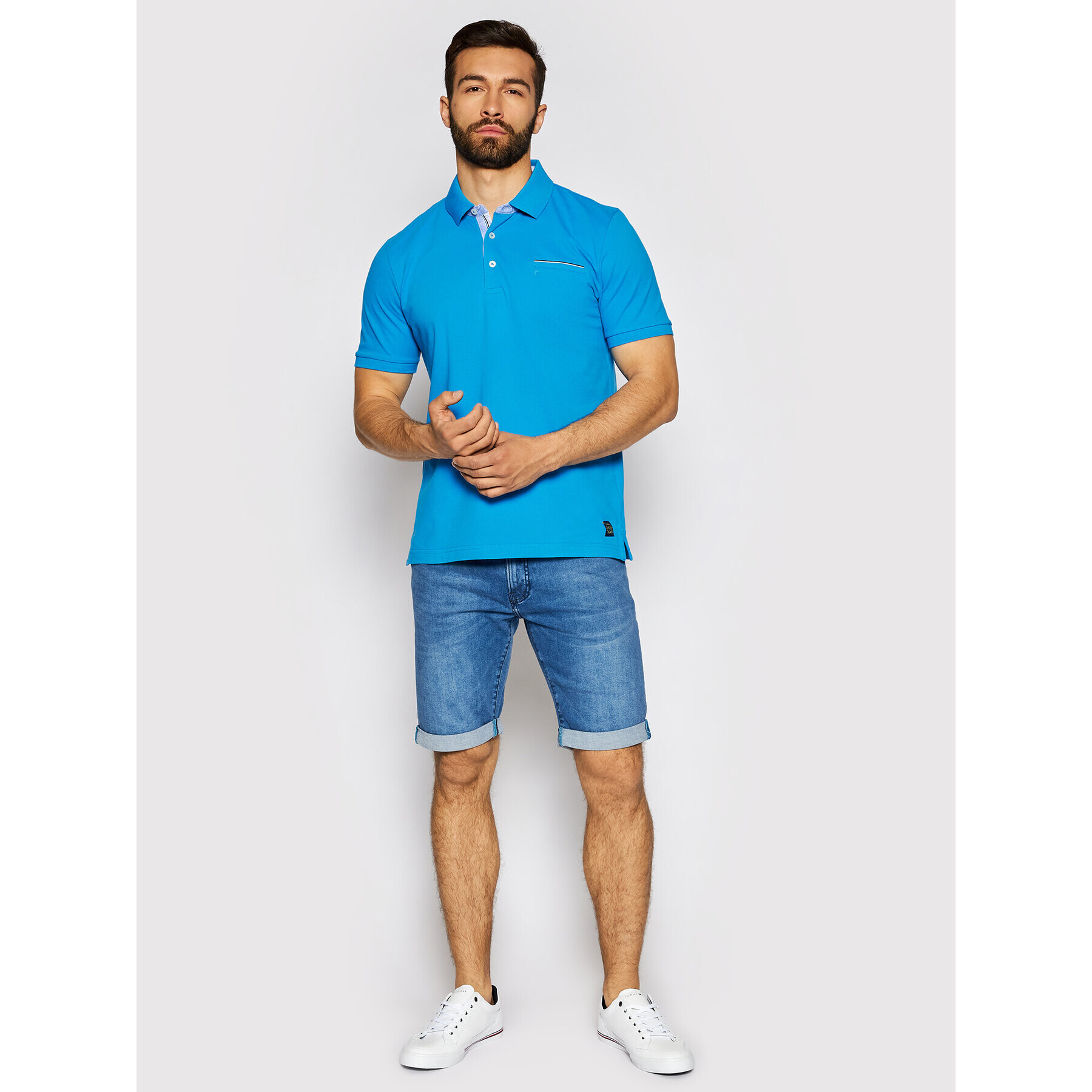 Pierre Cardin Džínsové šortky 3452/000/8860 Tmavomodrá Tapered Fit - Pepit.sk