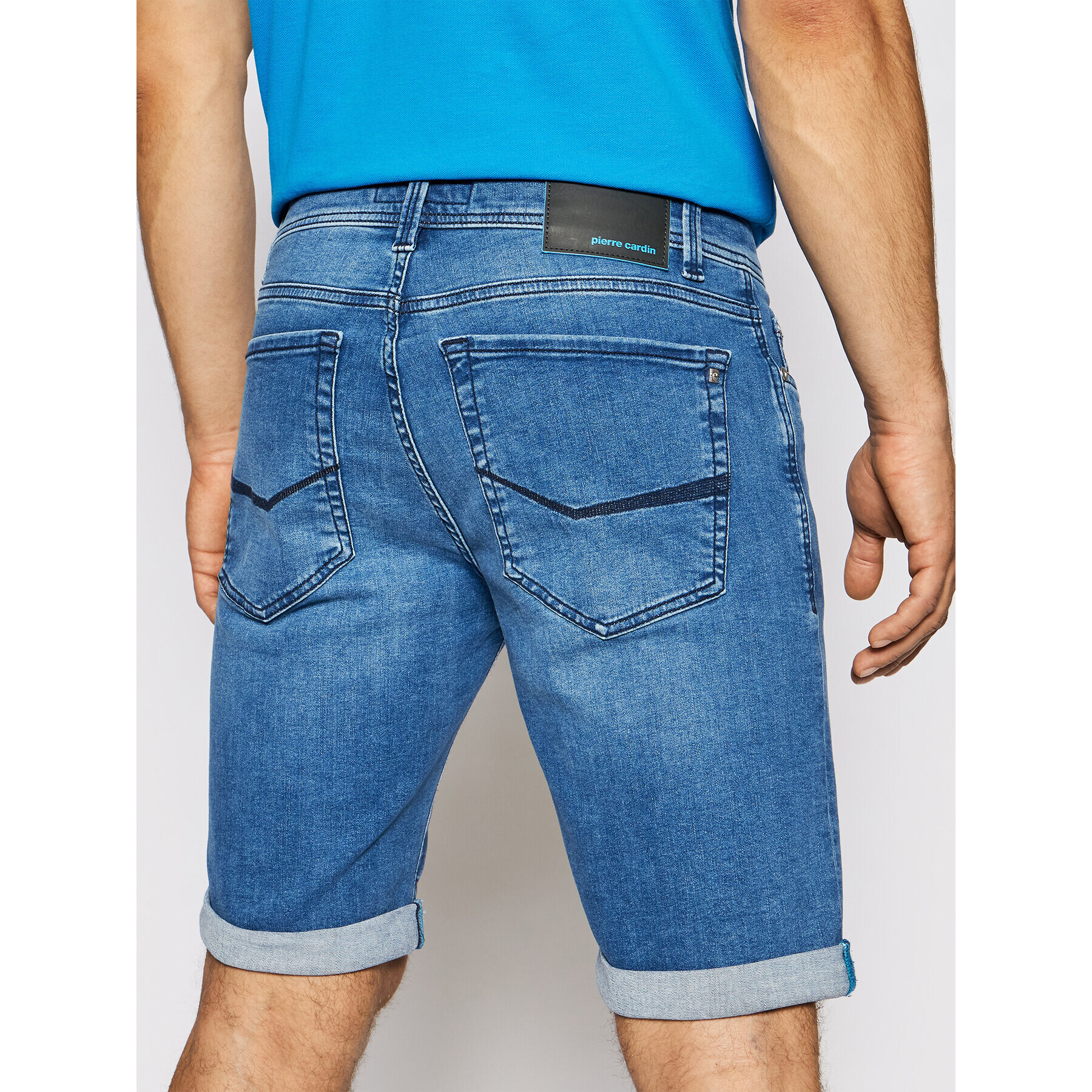 Pierre Cardin Džínsové šortky 3452/000/8860 Tmavomodrá Tapered Fit - Pepit.sk