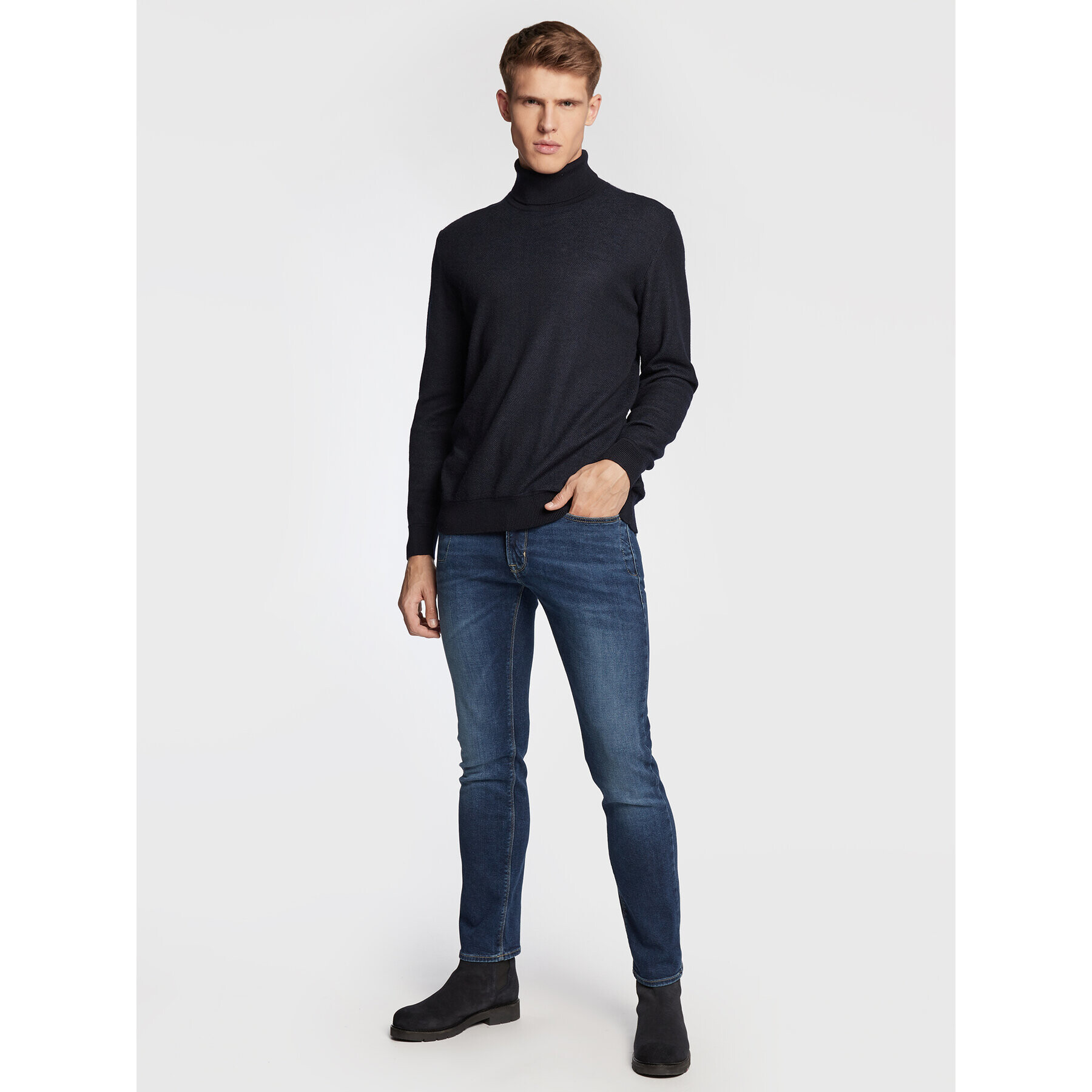 Pierre Cardin Džínsy 33110/000/7708 Tmavomodrá Slim Fit - Pepit.sk