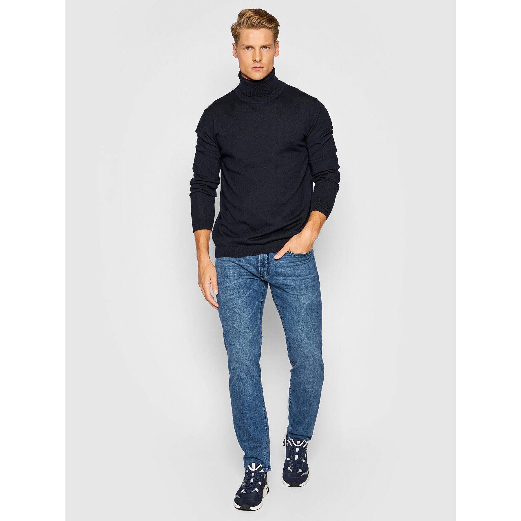 Pierre Cardin Džínsy 3451/000/8820 Tmavomodrá Tapered Fit - Pepit.sk