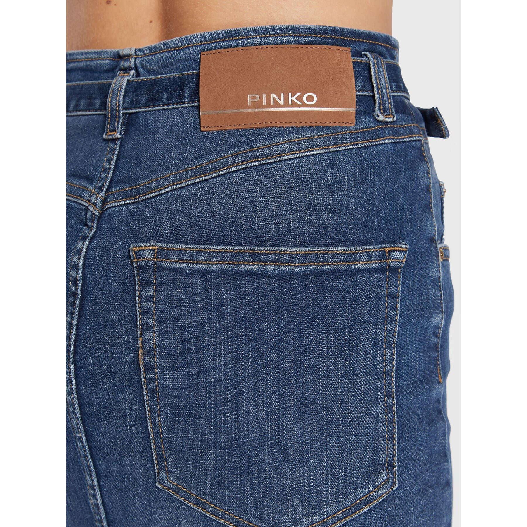 Pinko Džínsová sukňa 1J112C Y78M Modrá Slim Fit - Pepit.sk