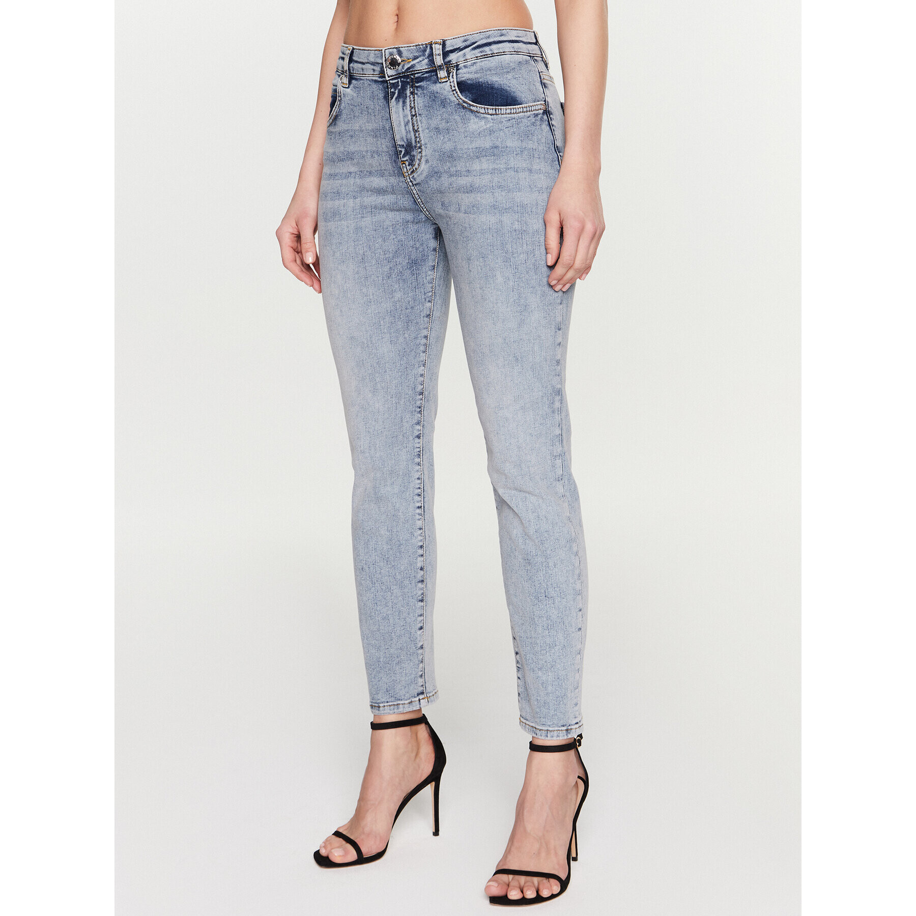 Pinko Džínsy Sabrina 100169 A0FW Modrá Skinny Fit - Pepit.sk