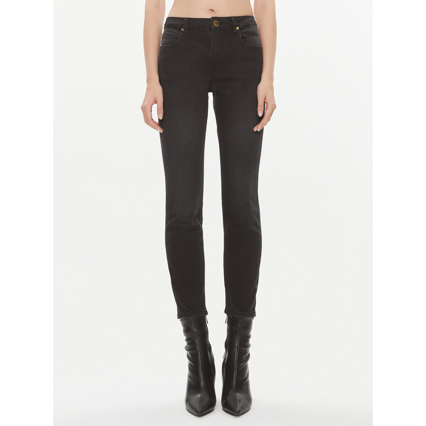 Pinko Džínsy Sabrina 100169 A102 Čierna Skinny Fit - Pepit.sk