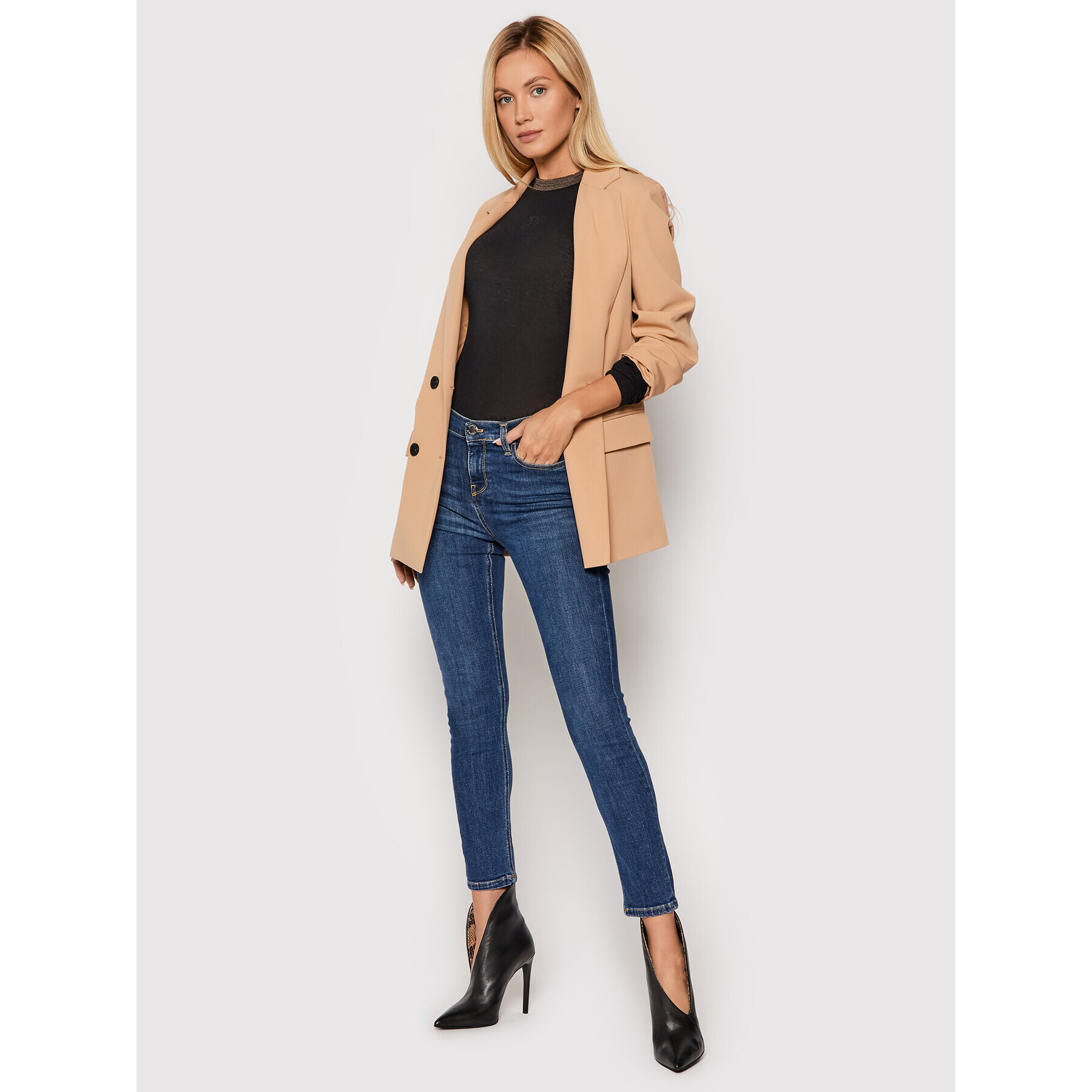 Pinko Džínsy Sabrina 1J10NV Y78M Tmavomodrá Skinny Fit - Pepit.sk