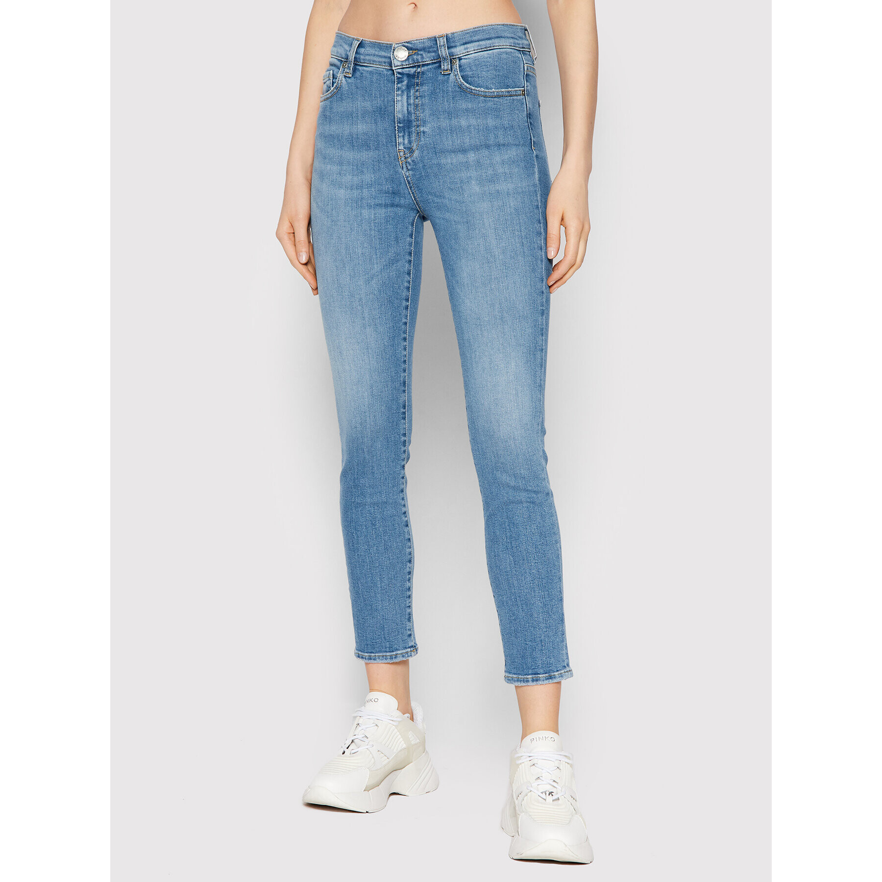 Pinko Džínsy Sabrina 1J10V3 Y78M Modrá Skinny Fit - Pepit.sk