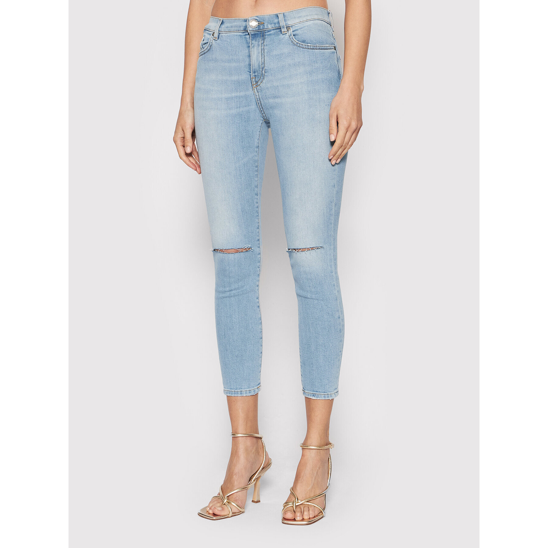 Pinko Džínsy Sabrina 1J10VY Y78M Modrá Skinny Fit - Pepit.sk