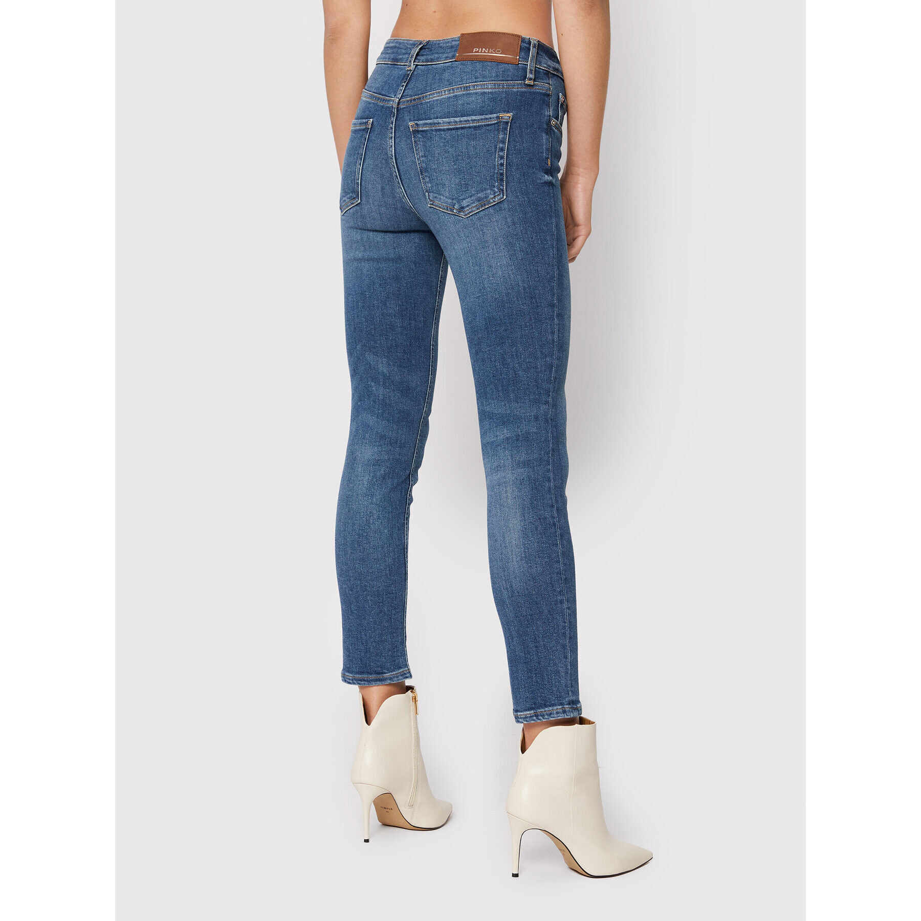 Pinko Džínsy Sabrina 1J10YS Y78M Modrá Skinny Fit - Pepit.sk