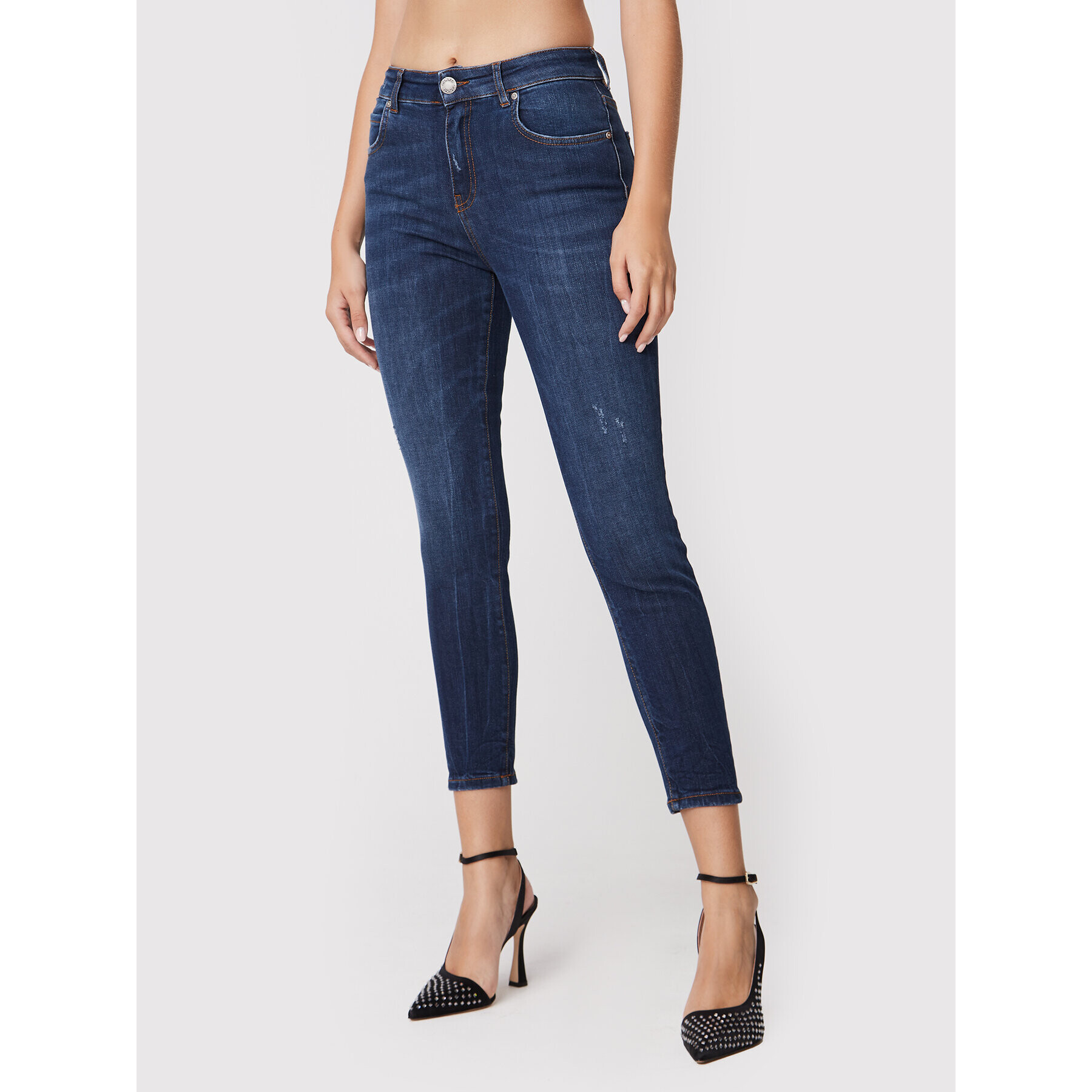 Pinko Džínsy Sabrina 1J10ZU Y78M Modrá Skinny Fit - Pepit.sk