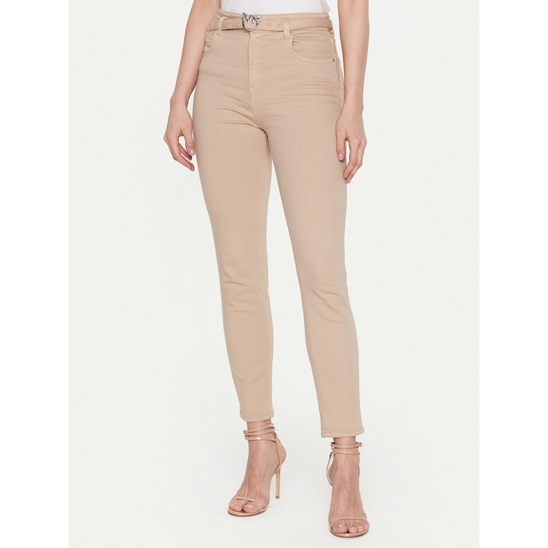 Pinko Džínsy Susan 100161 A0FQ Béžová Skinny Fit - Pepit.sk