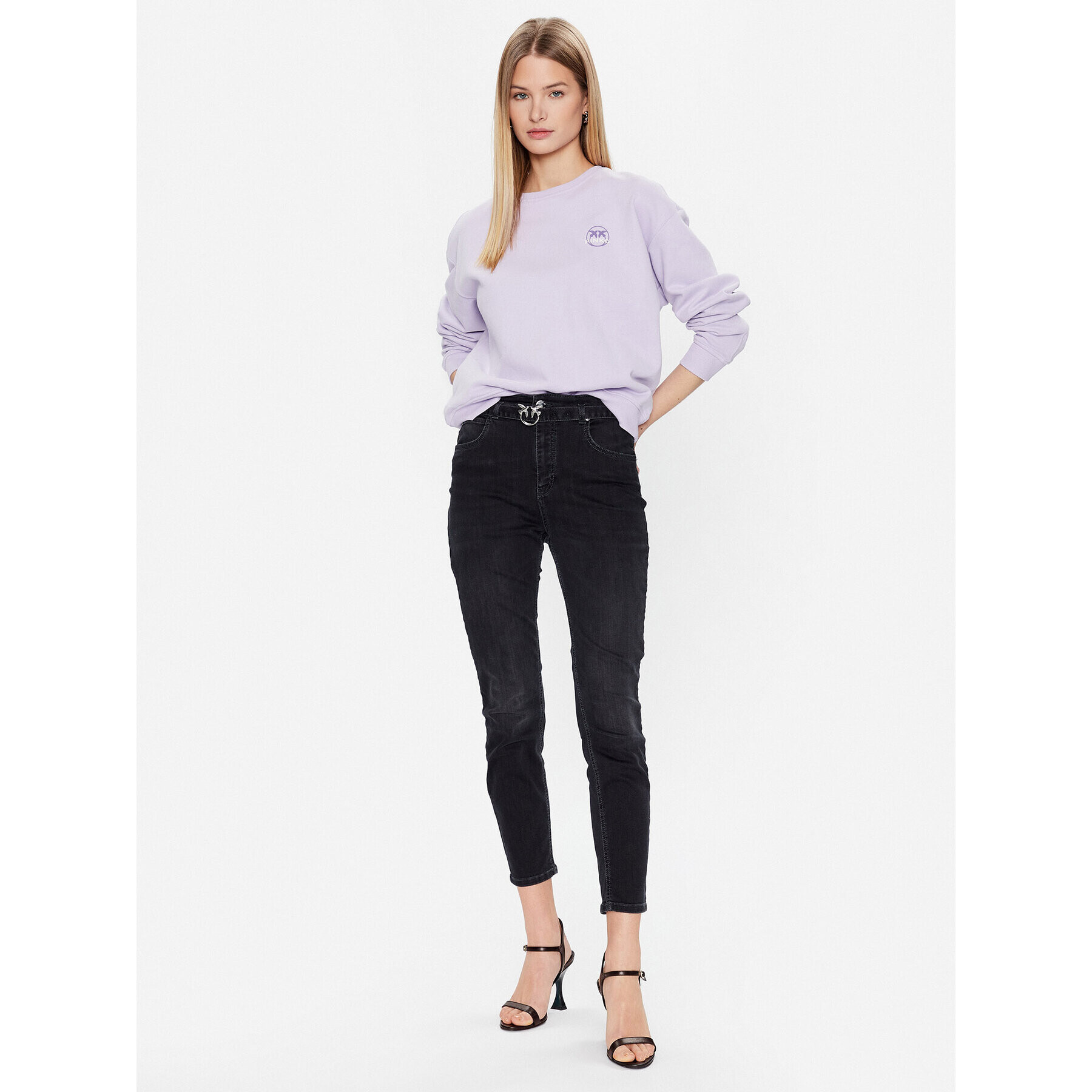 Pinko Džínsy Susan 100161 Y78P Čierna Skinny Fit - Pepit.sk