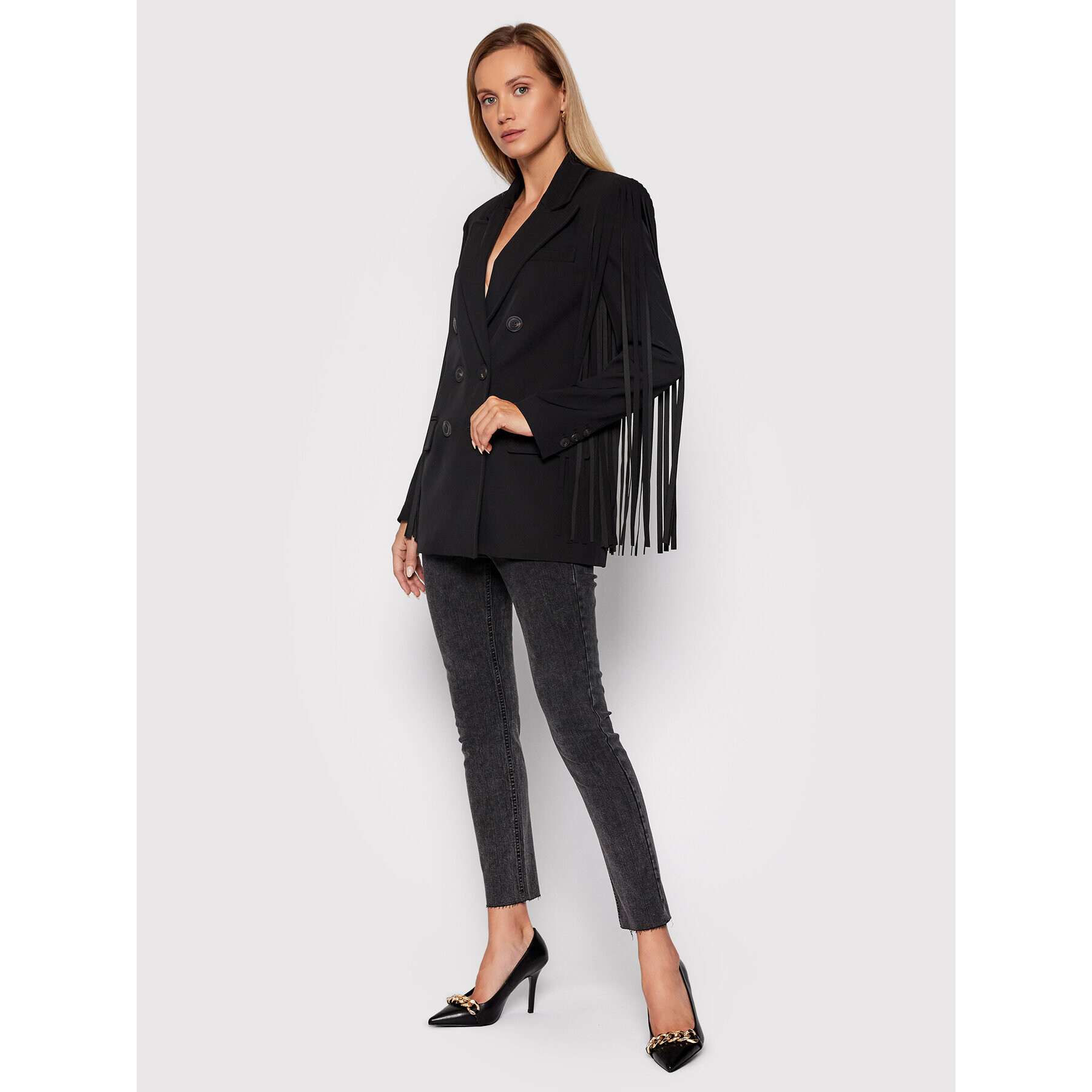 Pinko Džínsy Susan 1J10P1 Y6FG Sivá Skinny Fit - Pepit.sk