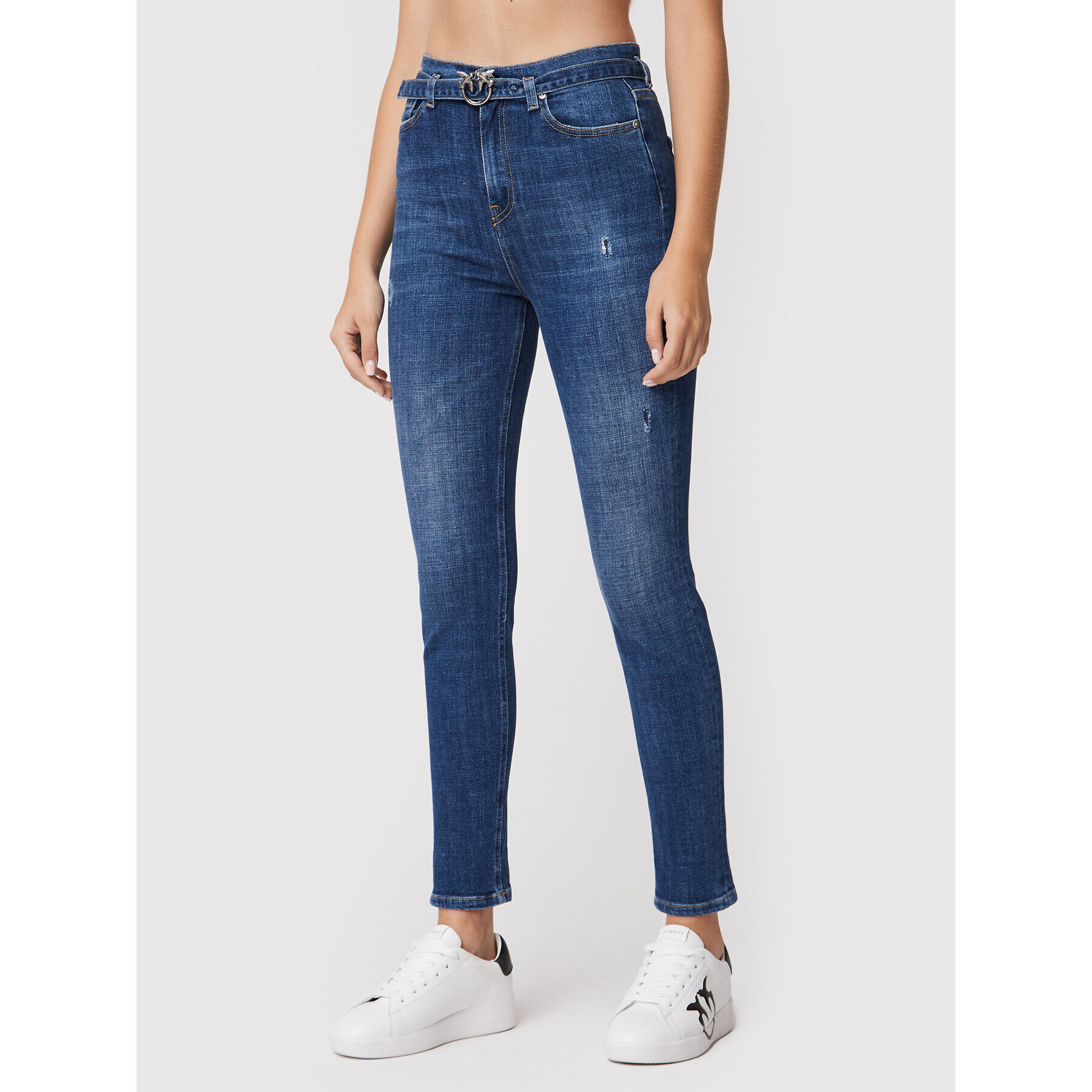 Pinko Džínsy Susan 1J10YV Y78Q Tmavomodrá Skinny Fit - Pepit.sk