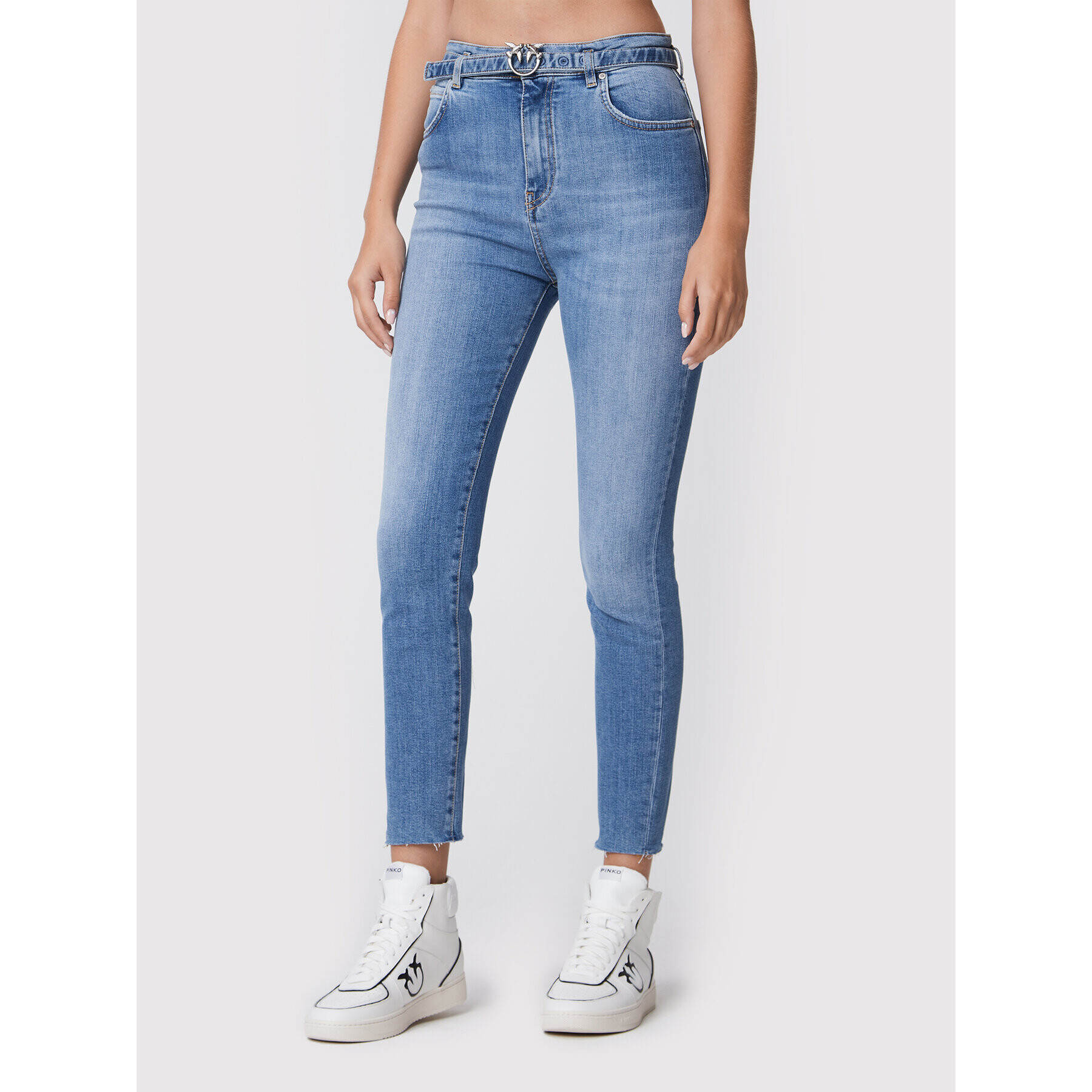 Pinko Džínsy Susan 1J10ZW Y78M Modrá Skinny Fit - Pepit.sk