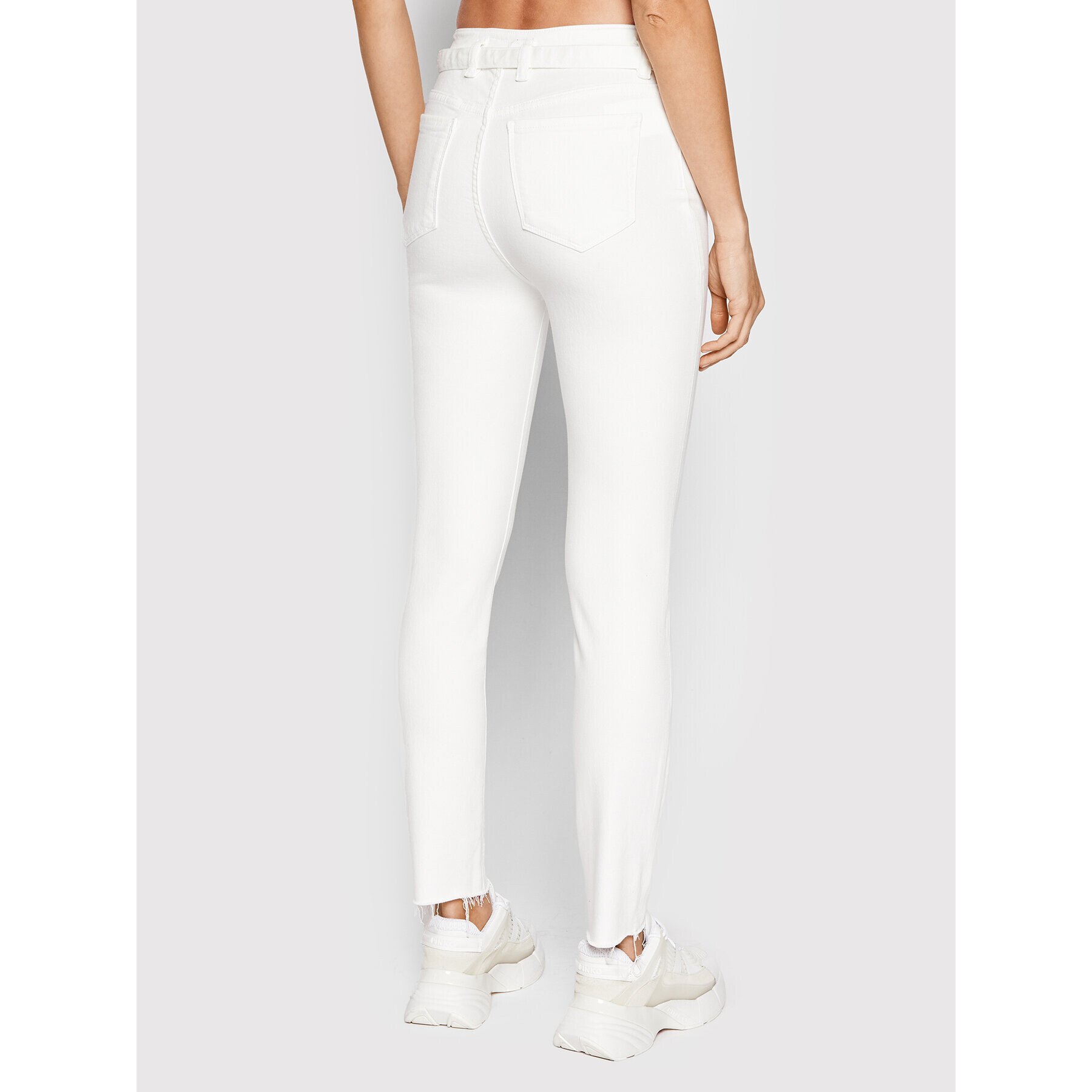 Pinko Džínsy Susan 24 1J10V0 Y78S Biela Skinny Fit - Pepit.sk