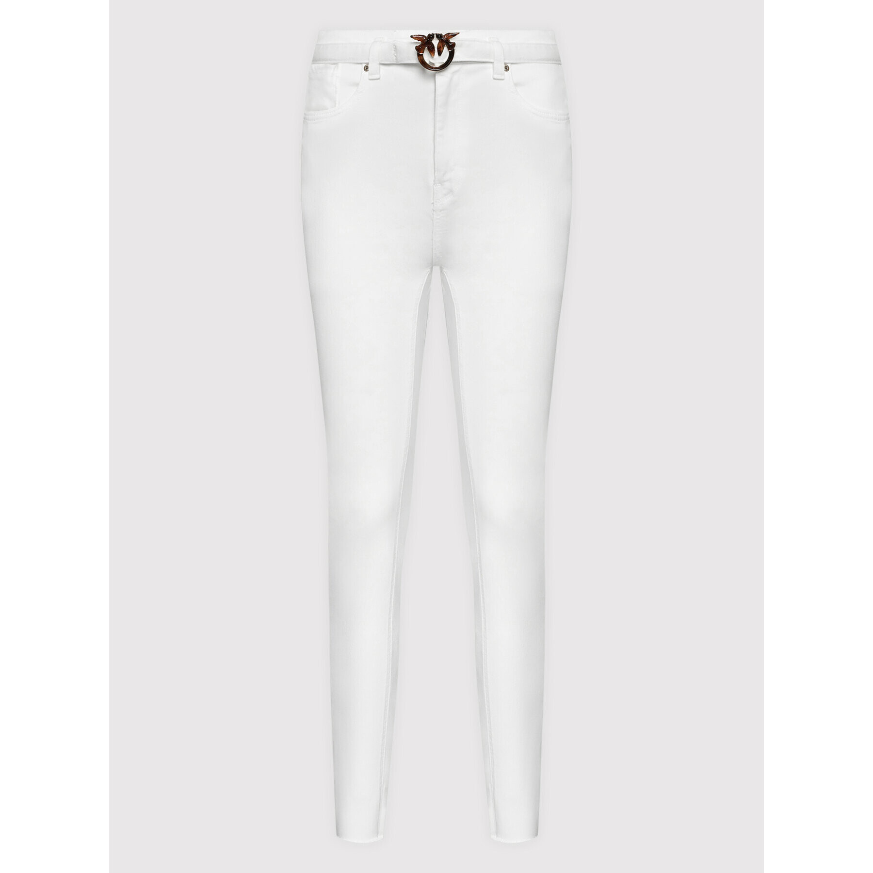 Pinko Džínsy Susan 24 1J10V0 Y78S Biela Skinny Fit - Pepit.sk