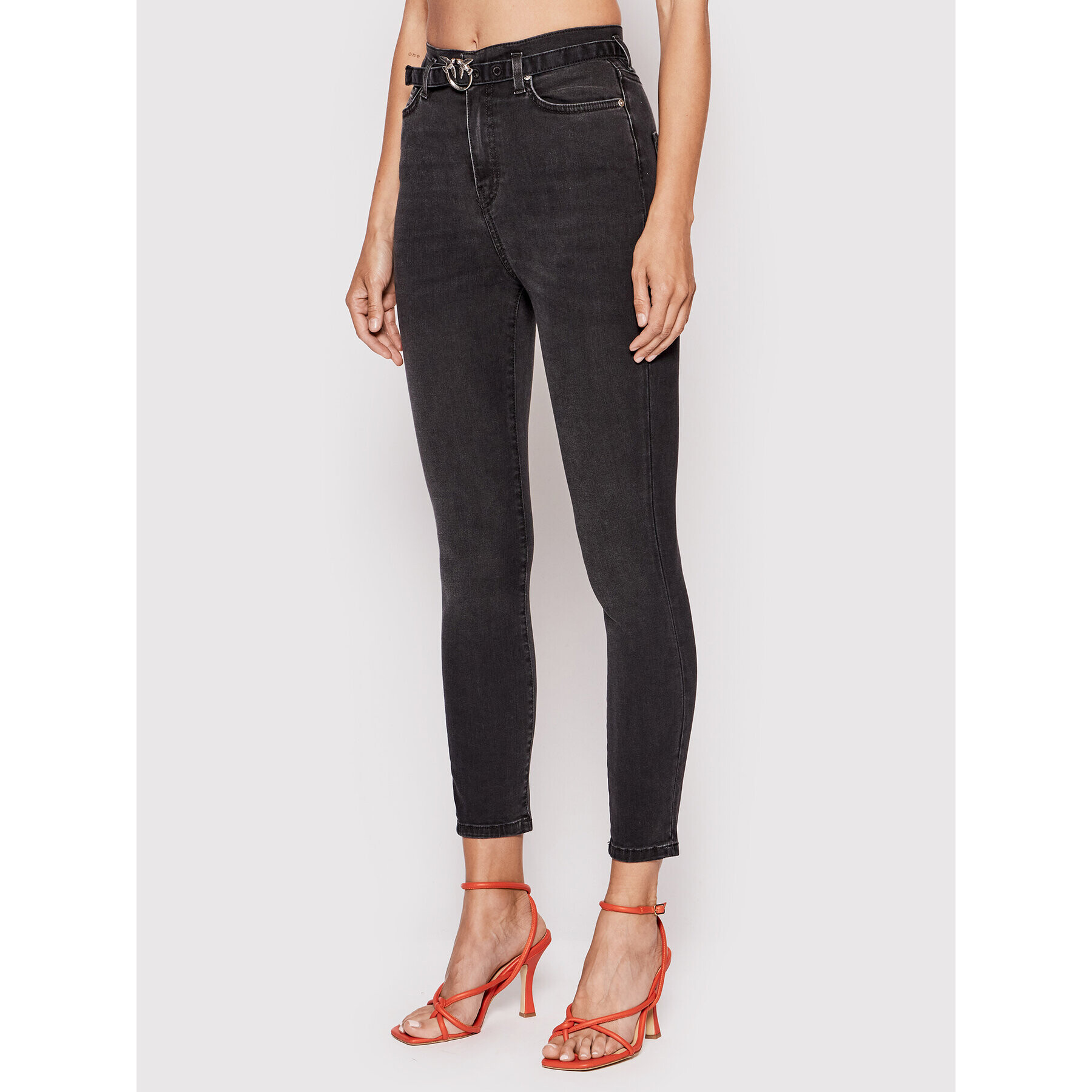 Pinko Džínsy Susan 28 1J10X0 Y78P Čierna Skinny Fit - Pepit.sk